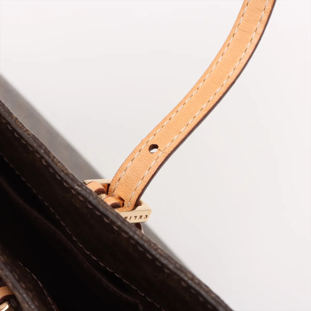 Macadam PVC x Leather Tote Bag Brown — view 13