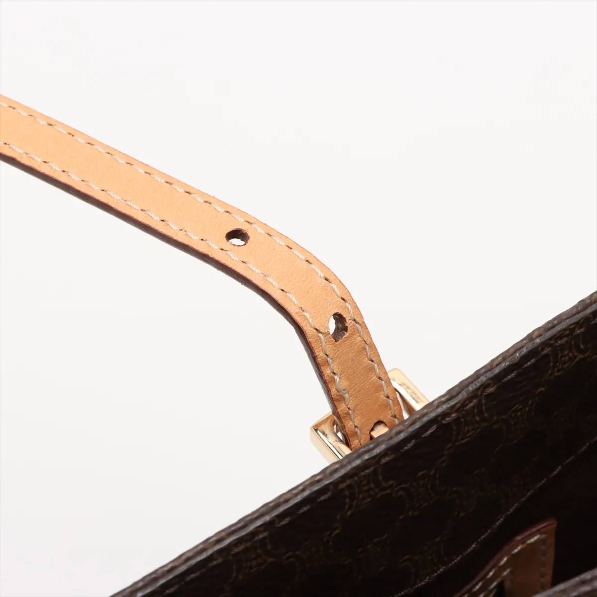 Macadam PVC x Leather Tote Bag Brown — view 15
