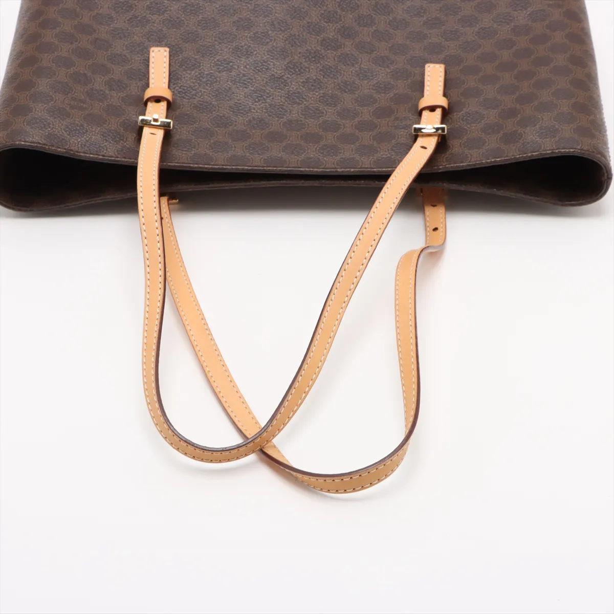 Macadam PVC x Leather Tote Bag Brown — view 5