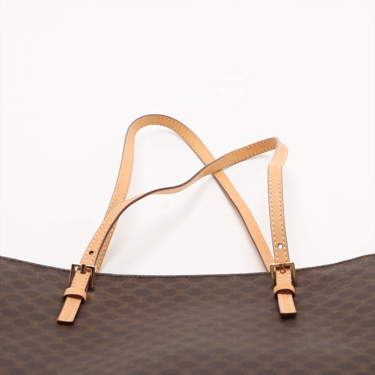 Macadam PVC x Leather Tote Bag Brown — view 6