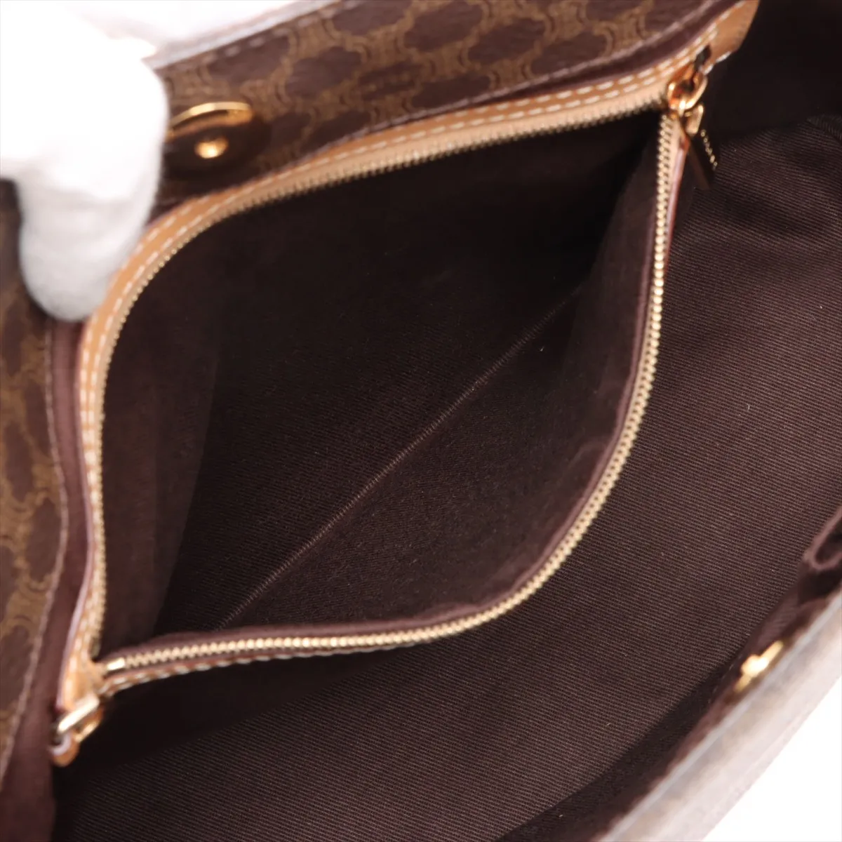 Macadam PVC x Leather Tote Bag Brown — view 8