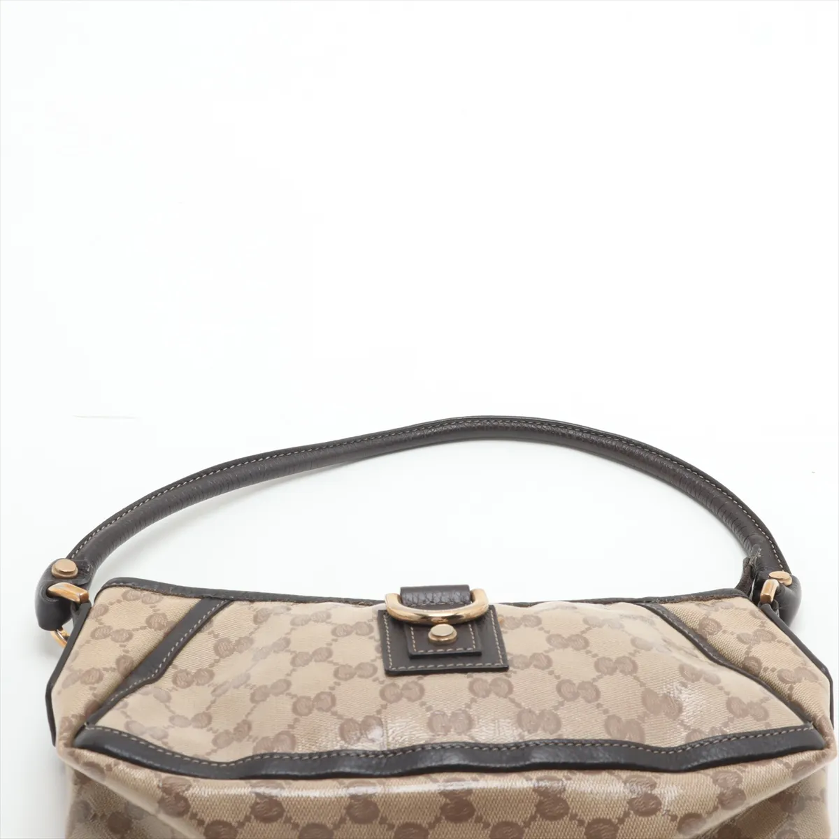 GG Supreme PVC x Leather Shoulder Bag Beige x Brown 293583 Outlet Mark — view 6