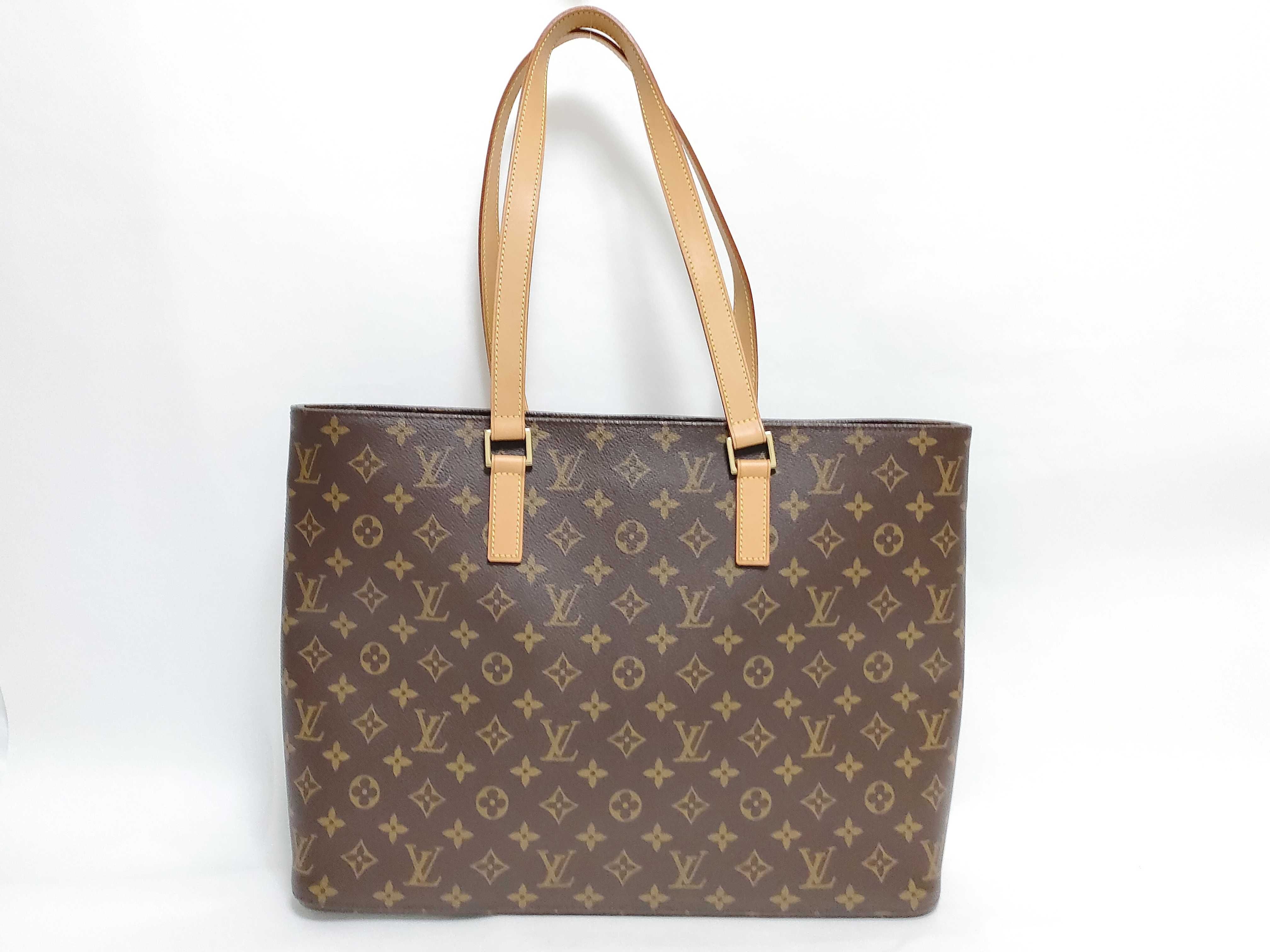 Monogram Louis Vuitton Monogram Luco M51155 Brown Tote Bag