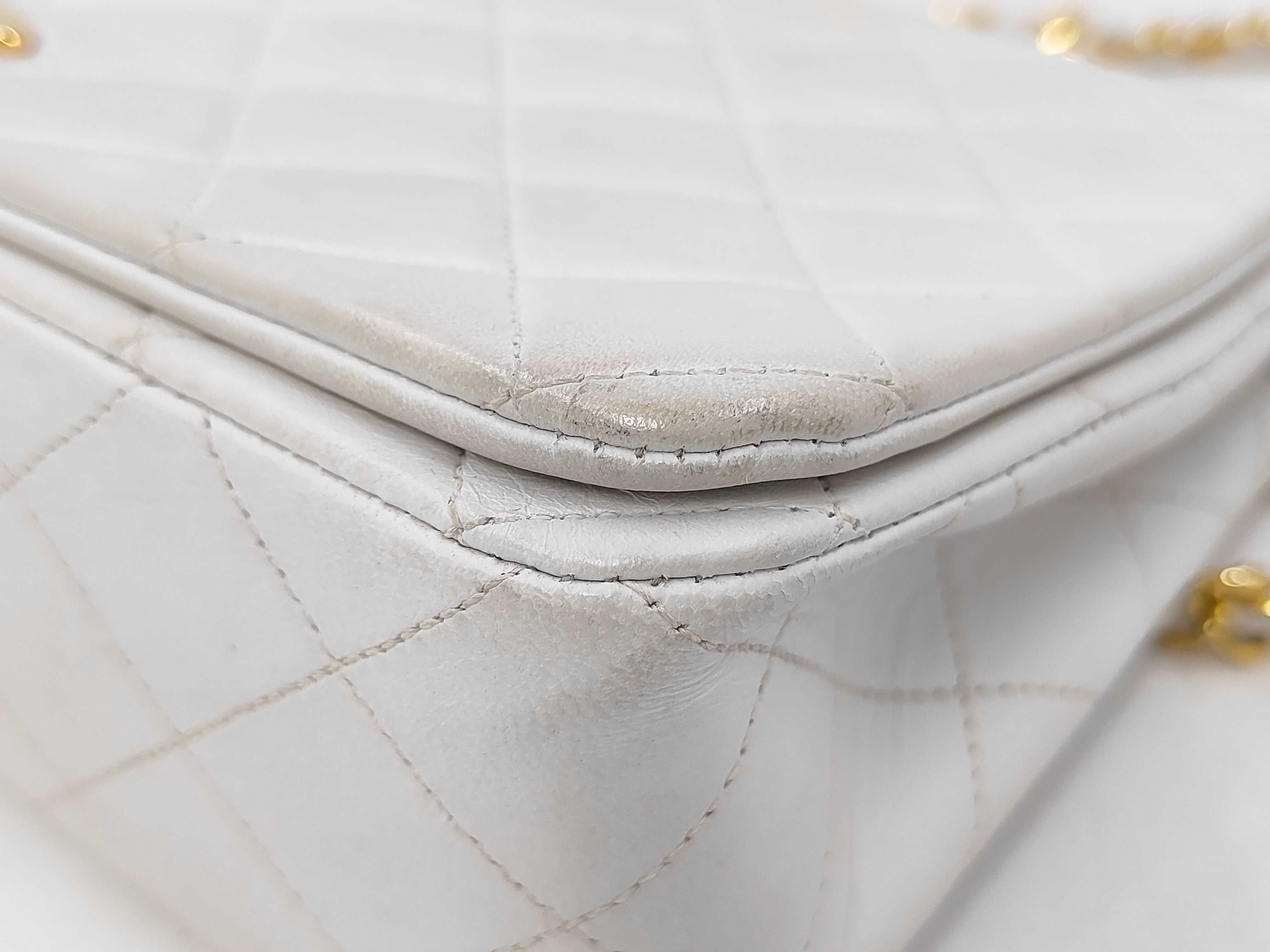 Matelassé Coco Mark Full Flap Lambskin Chain Shoulder Bag — view 7