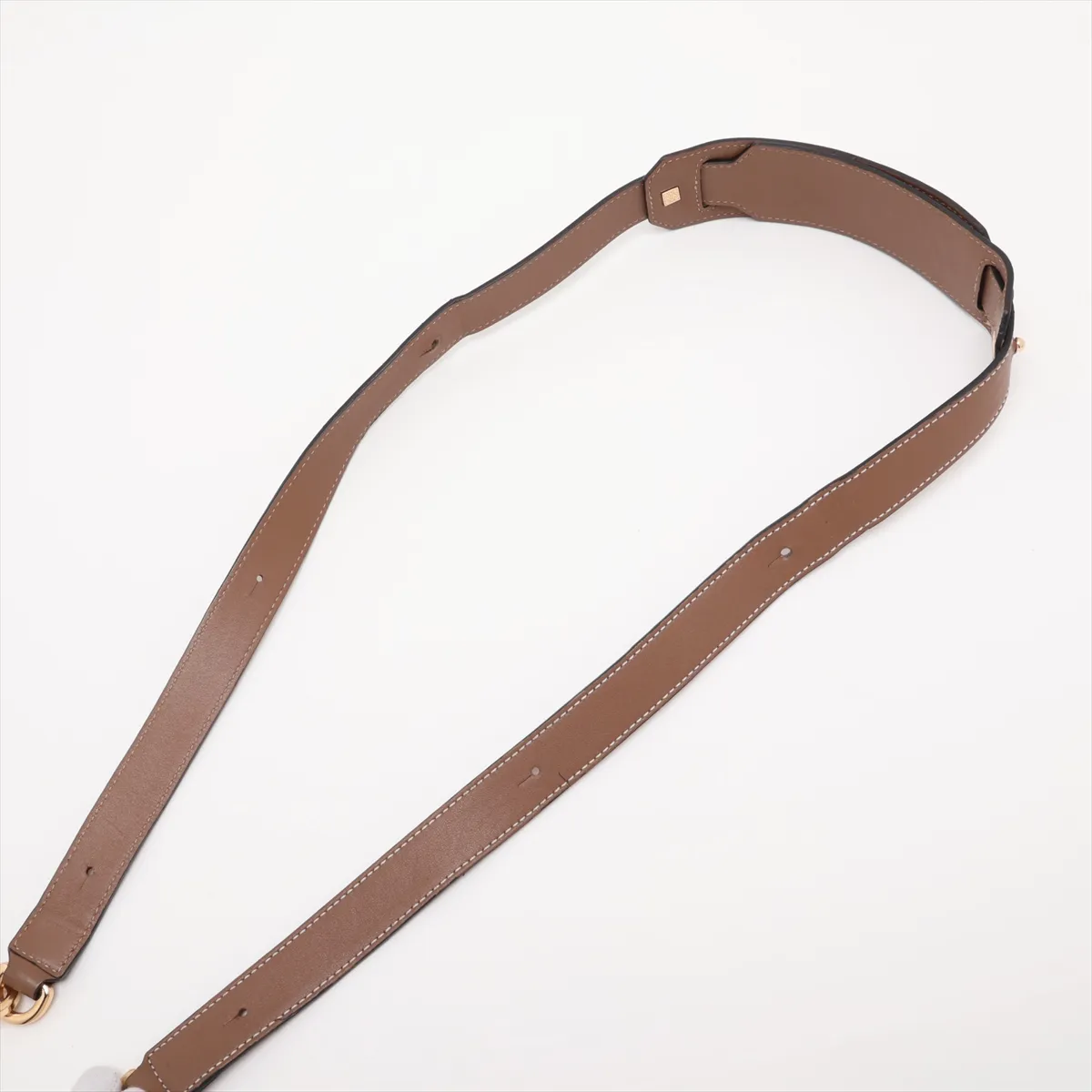 Puzzle Medium Leather 2-Way Shoulder Bag, Gray x Brown — view 7