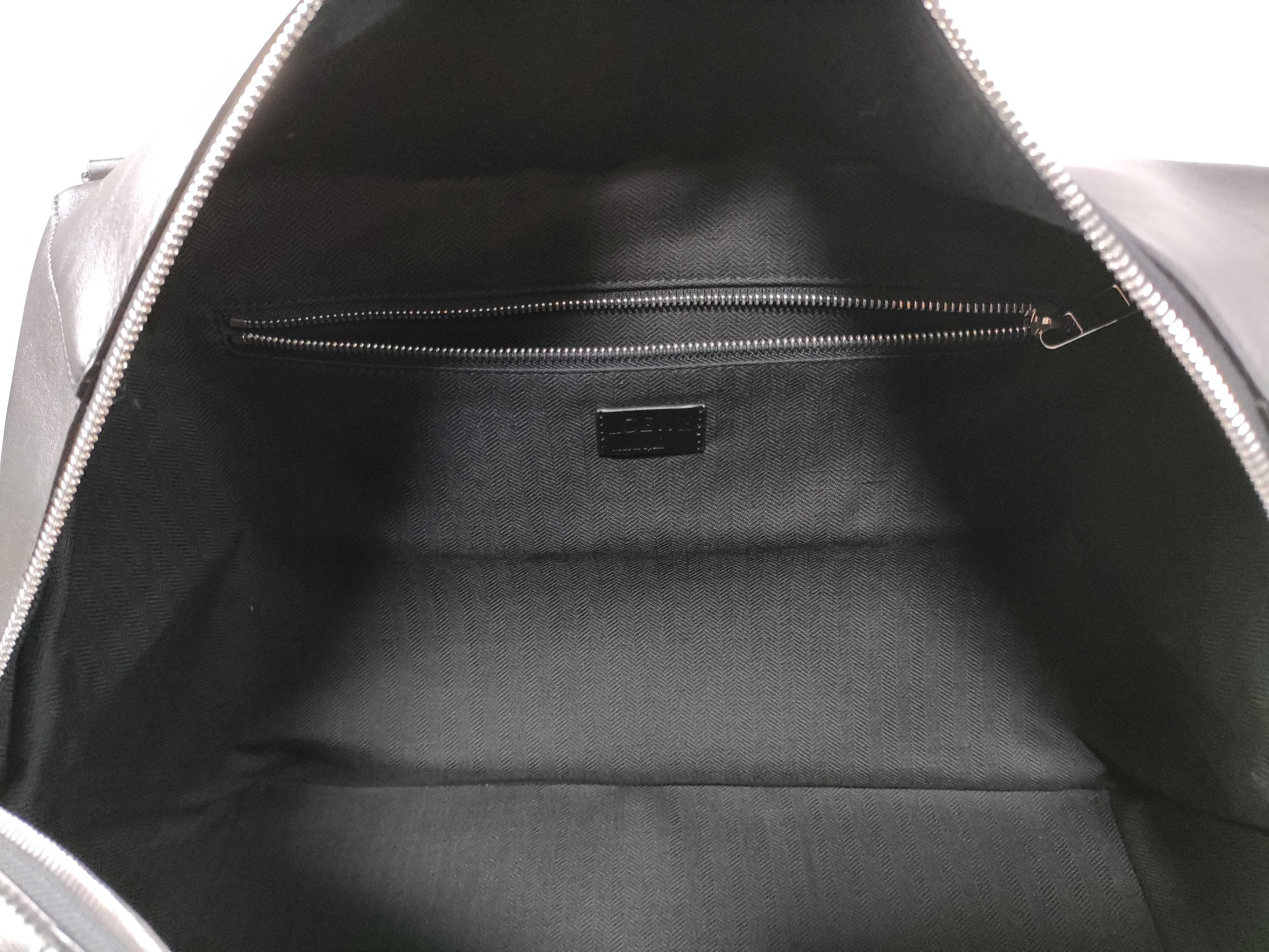 Puzzlefold Duffle Leather Bag, Black, Handbag/Shoulder Bag, 2-Way Boston Bag — view 12