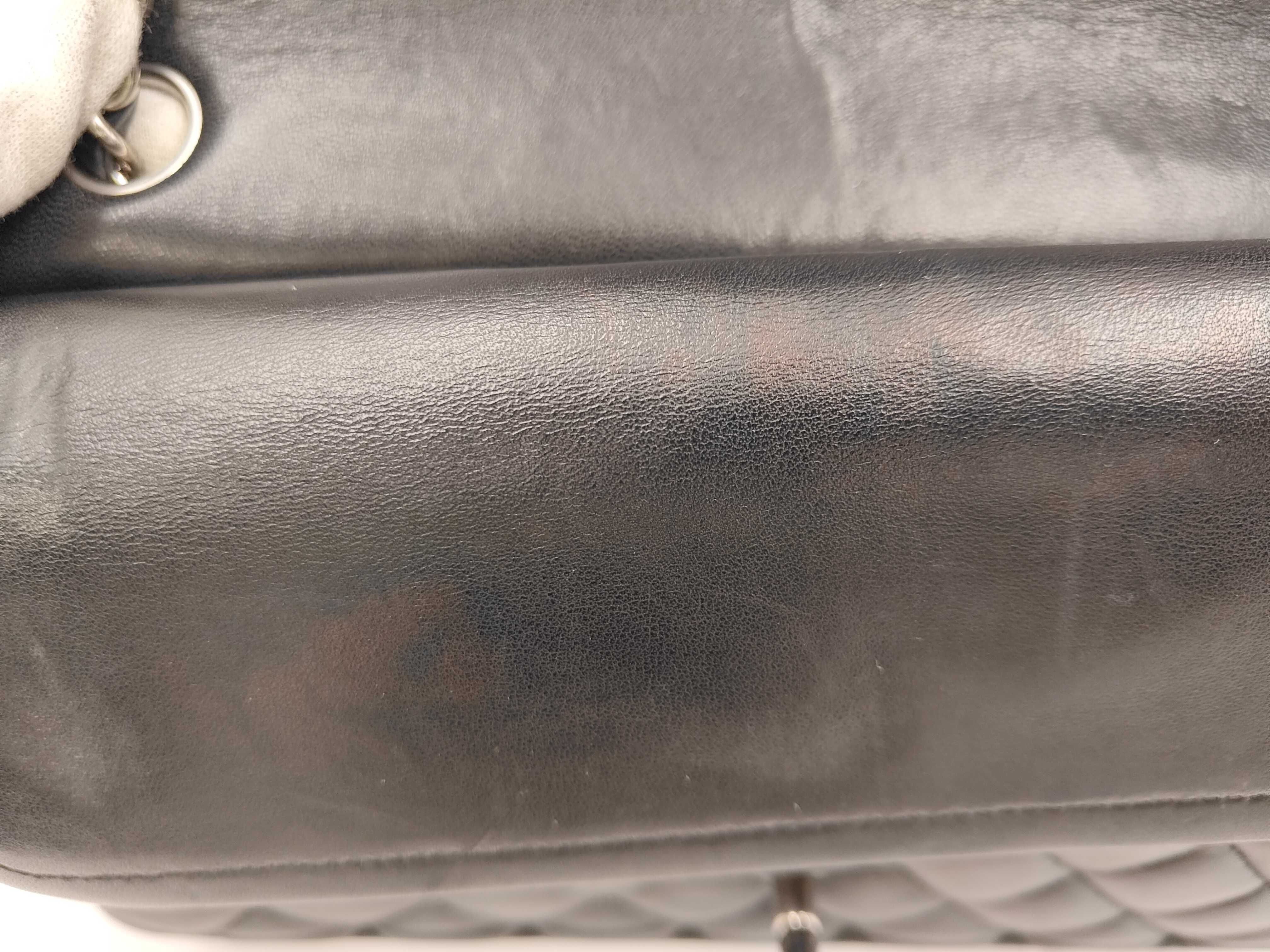 Matelassé 25 Double Flap Lambskin Black Serial Number 16 Series Silver Hardware with Original Seal Shoulder Bag — view 14