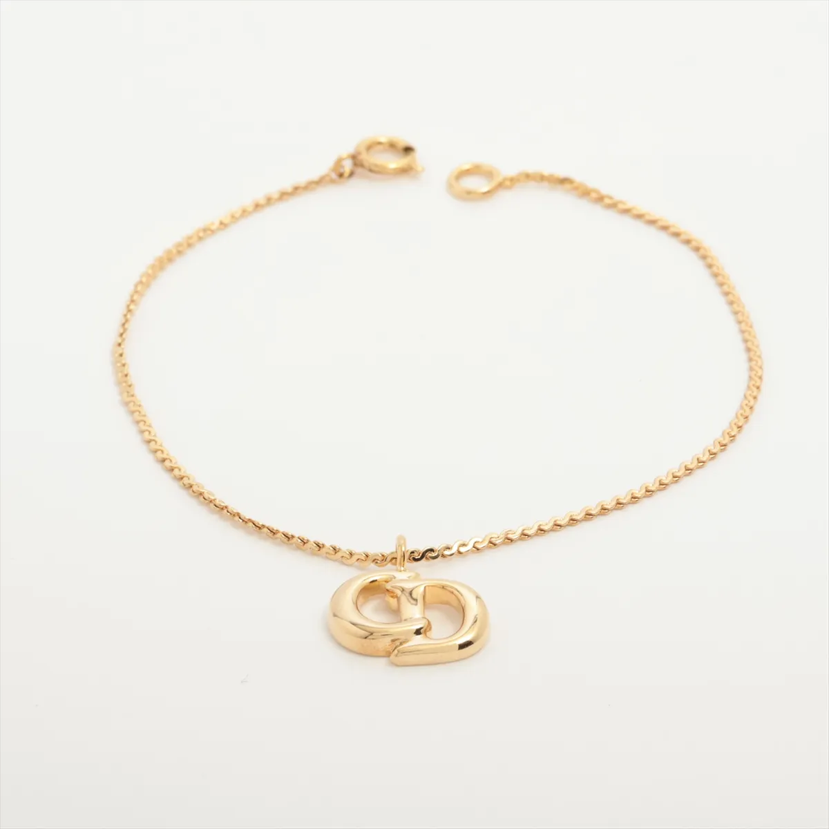 CD logo bracelet, GP gold,