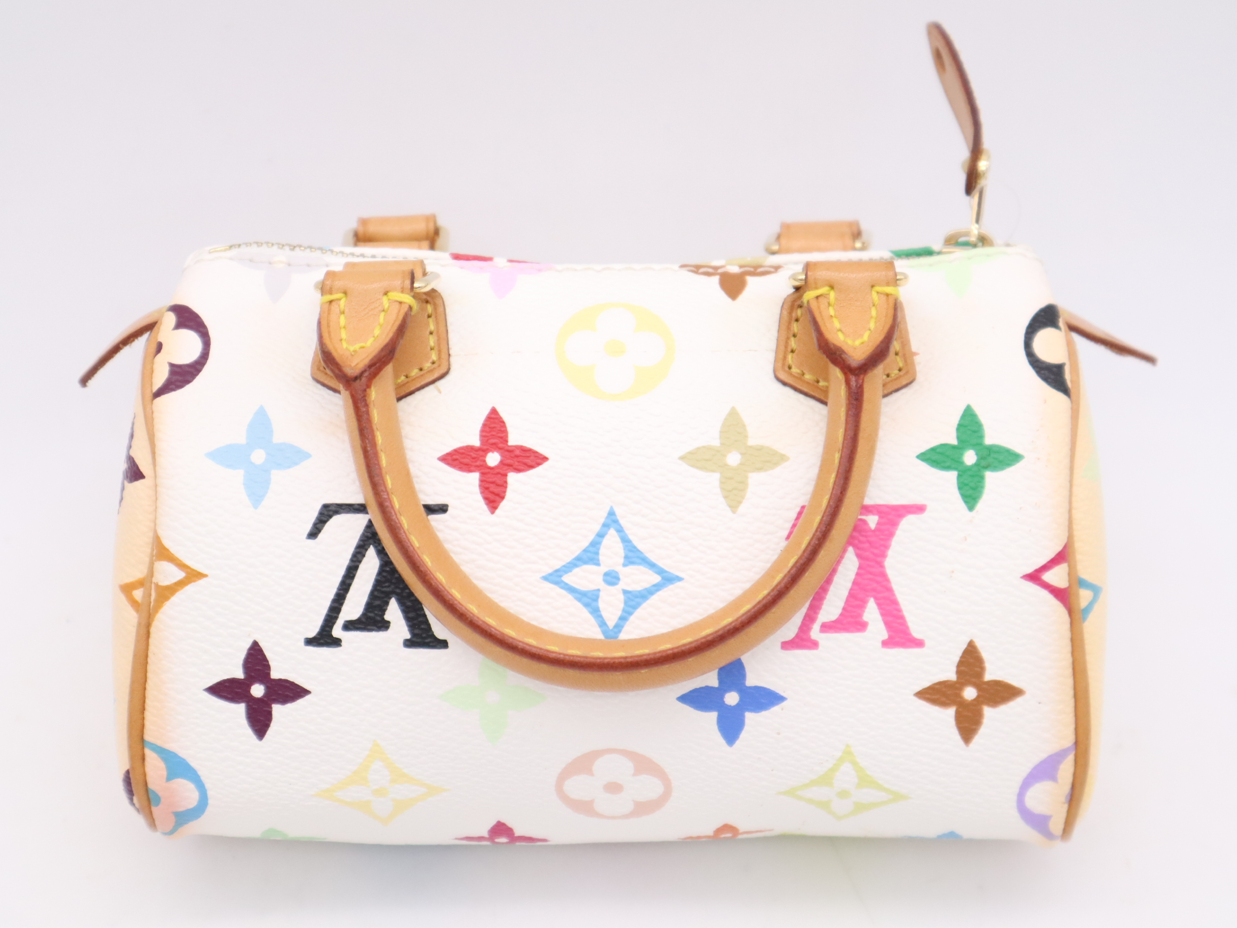 M92645 Multicolor Mini Speedy Blanc Handbag — view 2