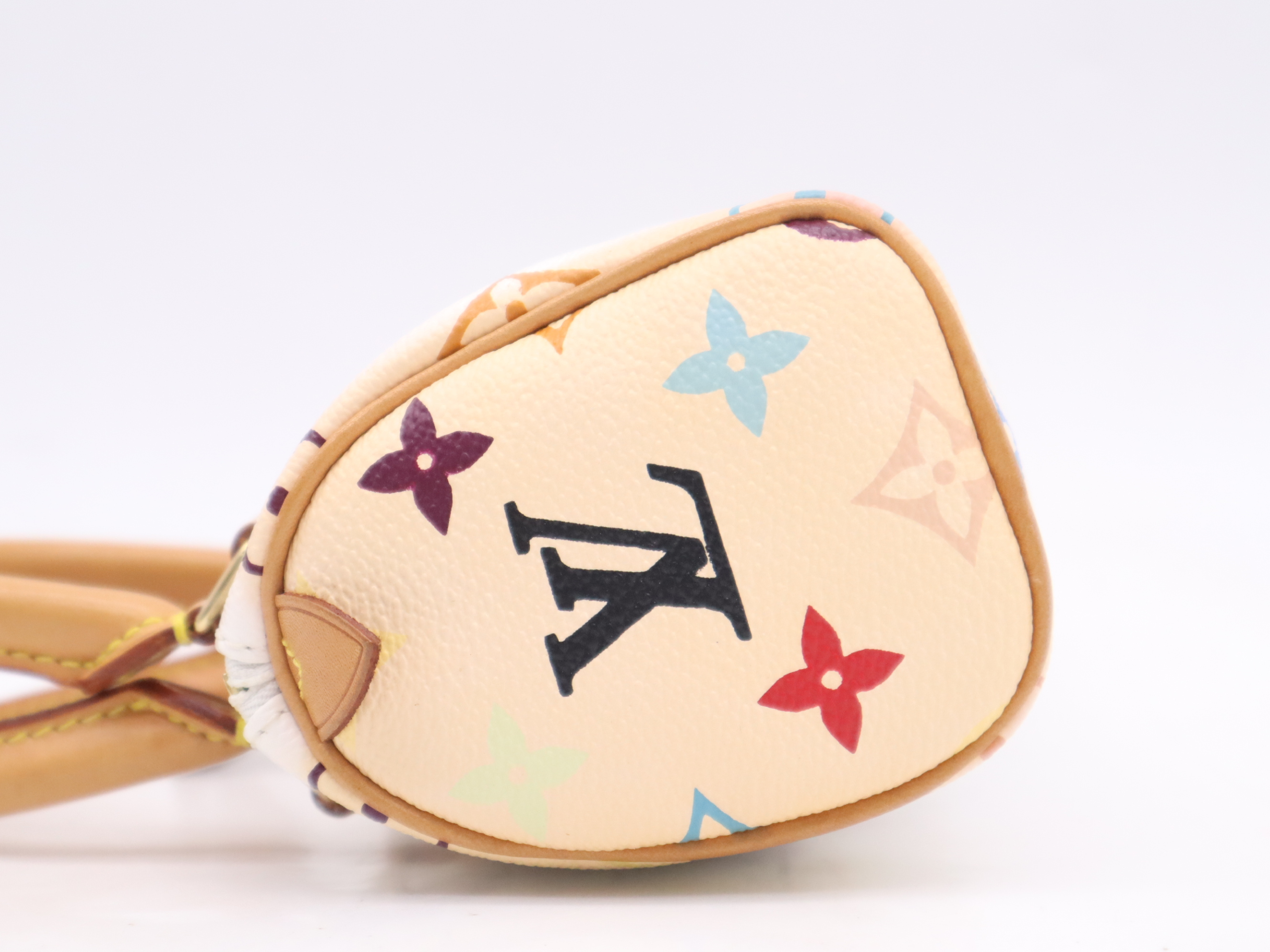 M92645 Multicolor Mini Speedy Blanc Handbag — view 3