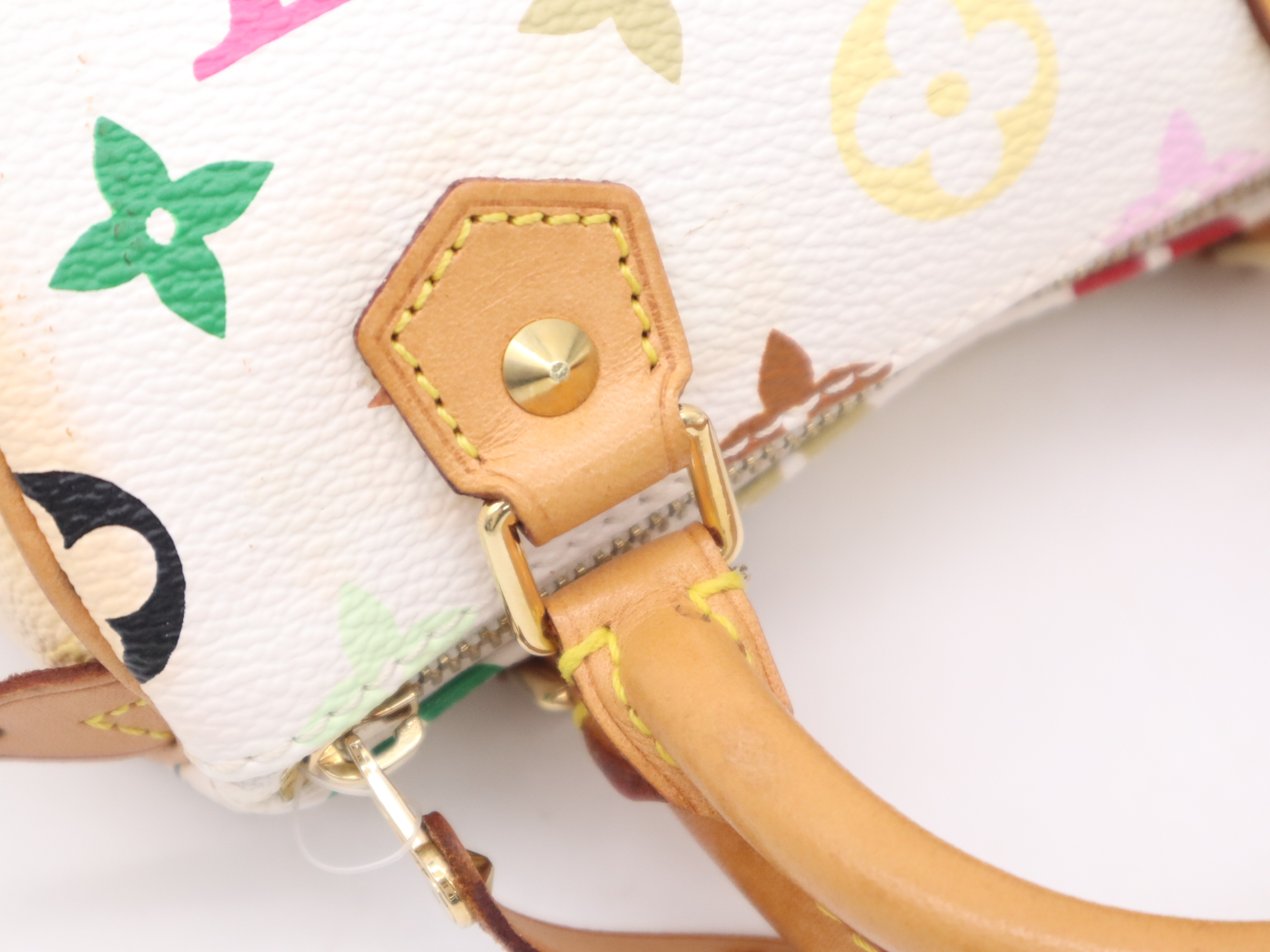 M92645 Multicolor Mini Speedy Blanc Handbag — view 7
