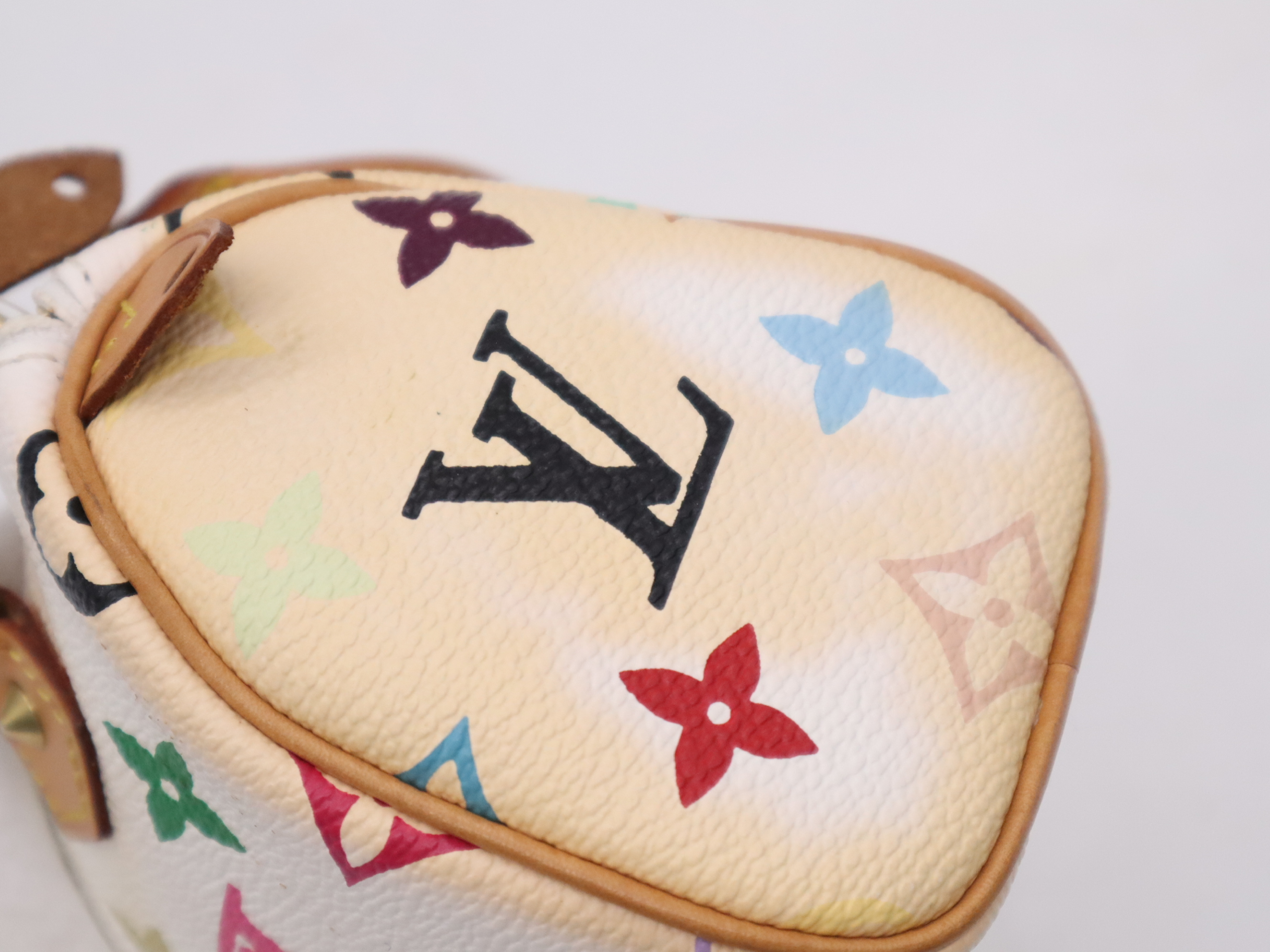 M92645 Multicolor Mini Speedy Blanc Handbag — view 9