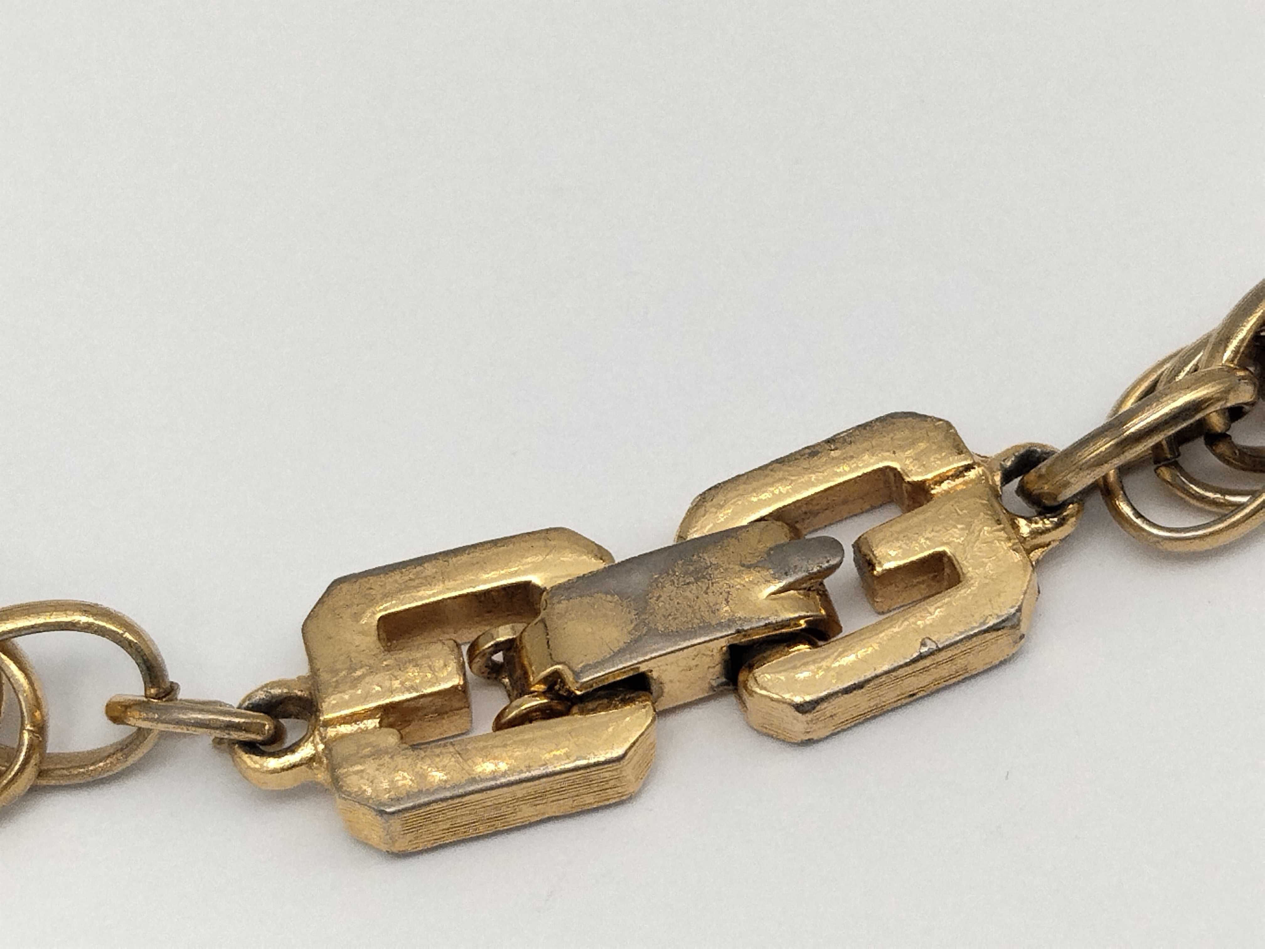 G-Logo Vintage Twist Chain Rope Chain Gold Bracelet/Bangle — view 3