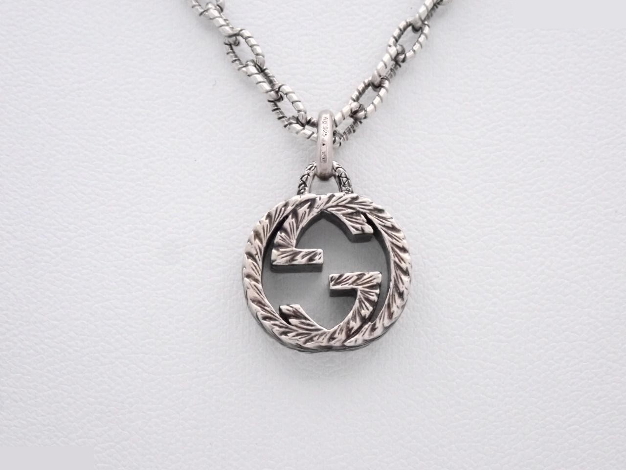 Necklace, sterling silver (925), chain approximately 44cm, 17.6g