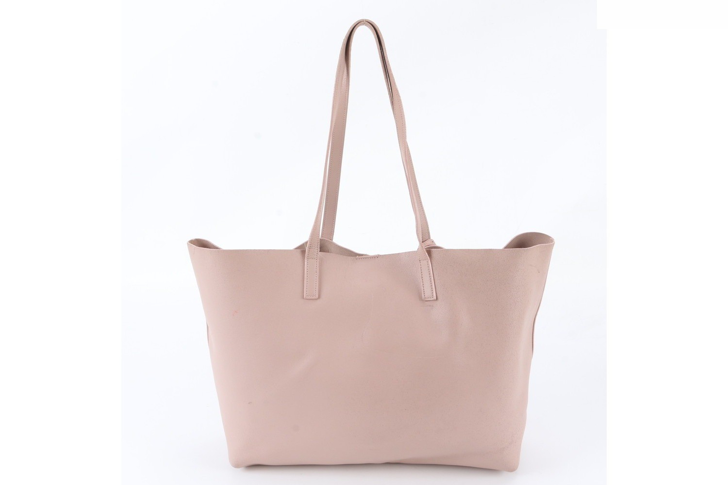 Leather tote bag with pouch for shopping. — view 3