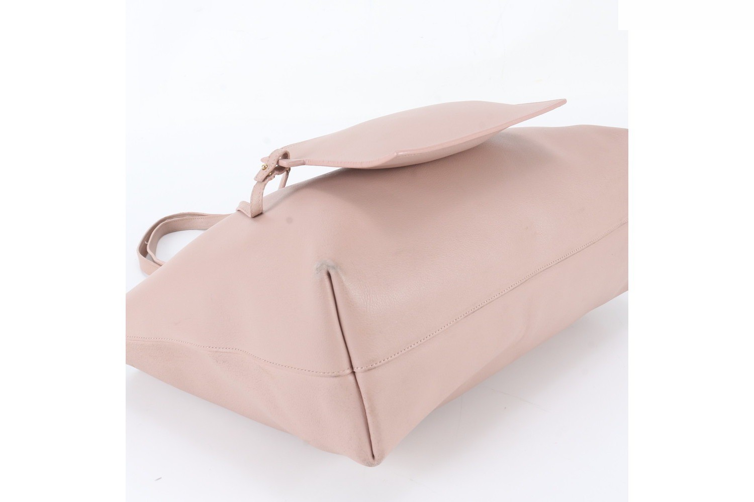 Leather tote bag with pouch for shopping. — view 5