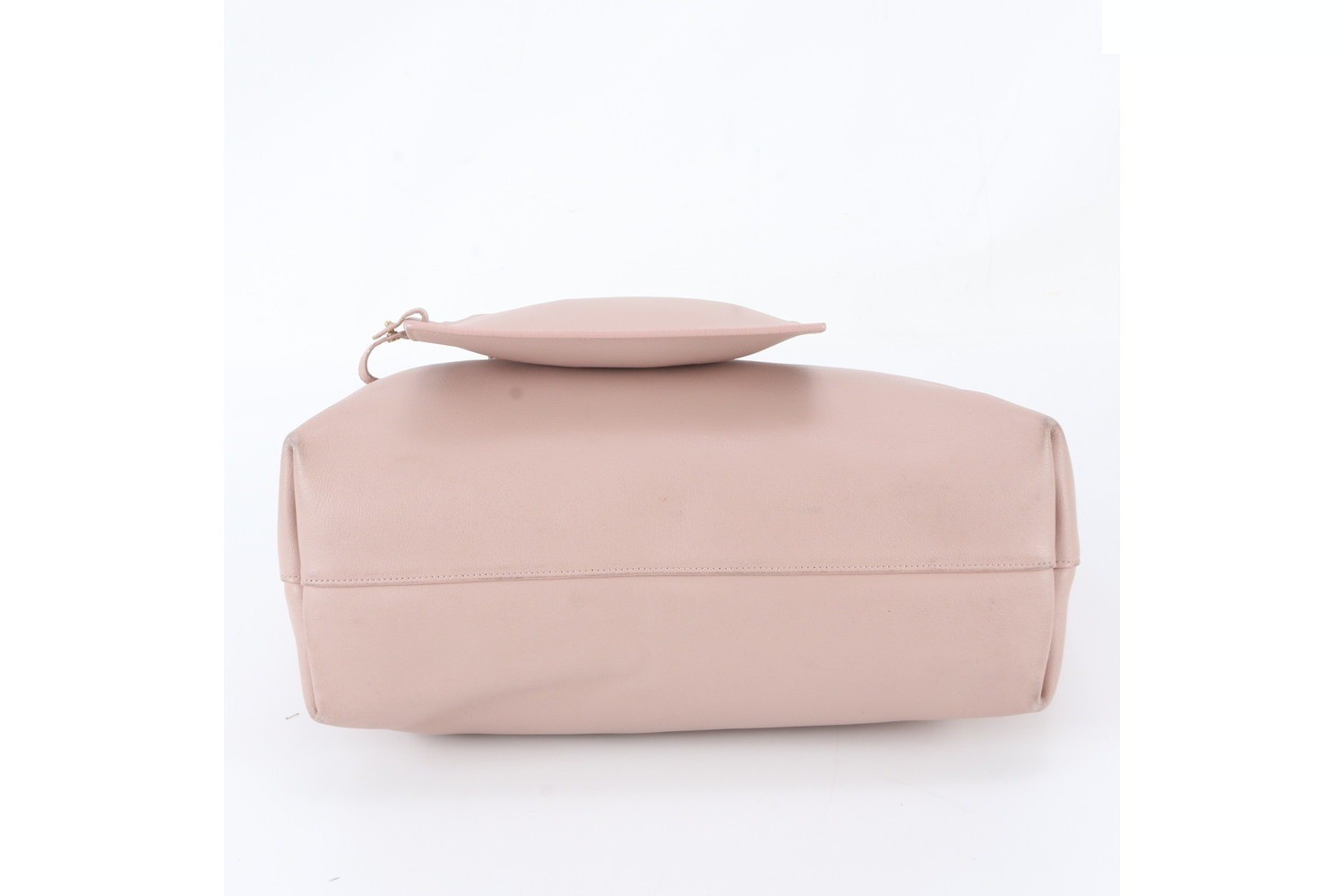 Leather tote bag with pouch for shopping. — view 6