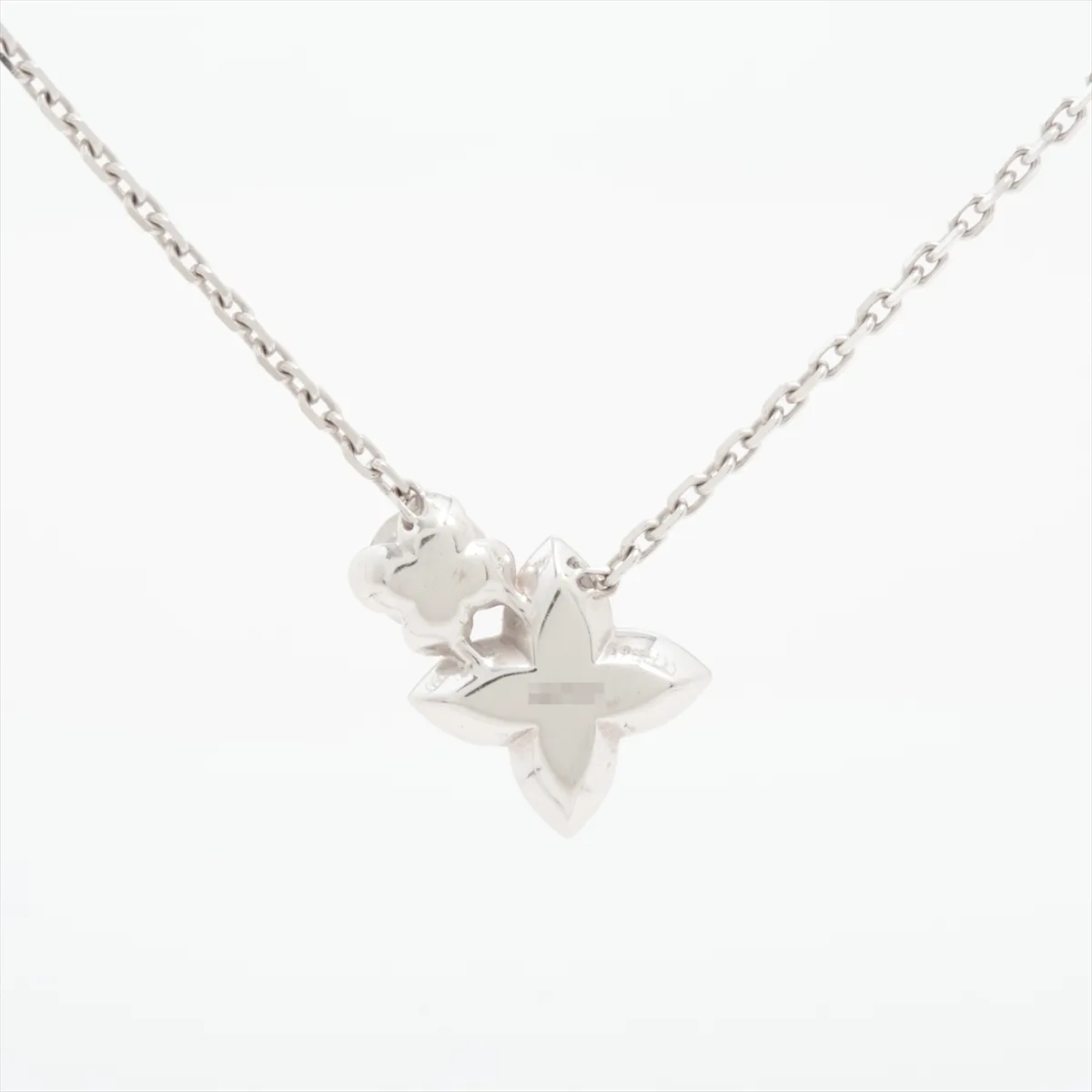 LV Double Round Diamond Necklace 750 (WG) 4.9g Diamond Diameter Approx. 4.10mm H27917 — view 2