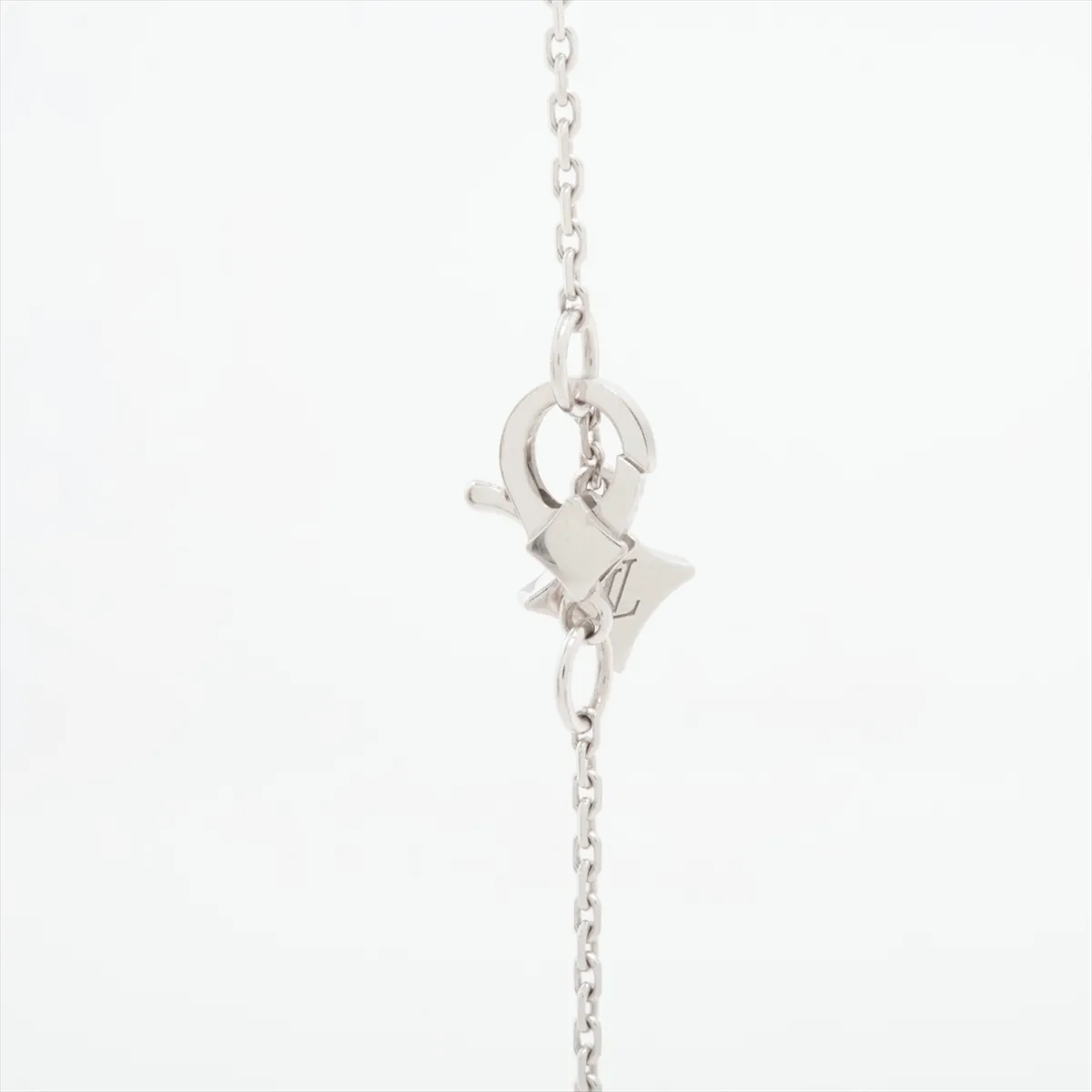 LV Double Round Diamond Necklace 750 (WG) 4.9g Diamond Diameter Approx. 4.10mm H27917 — view 3