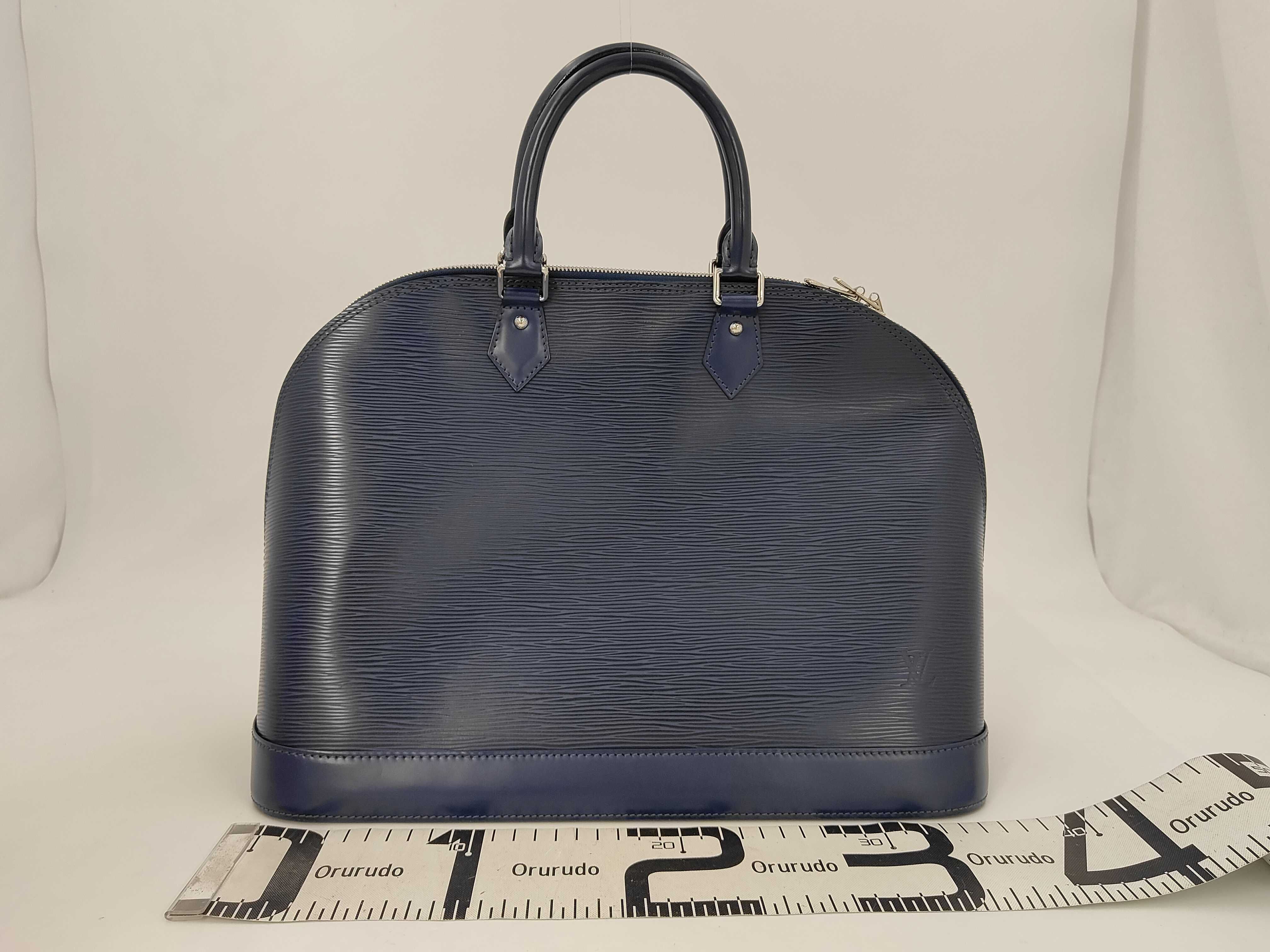 Alma GM Epi Navy Handbag — view 2