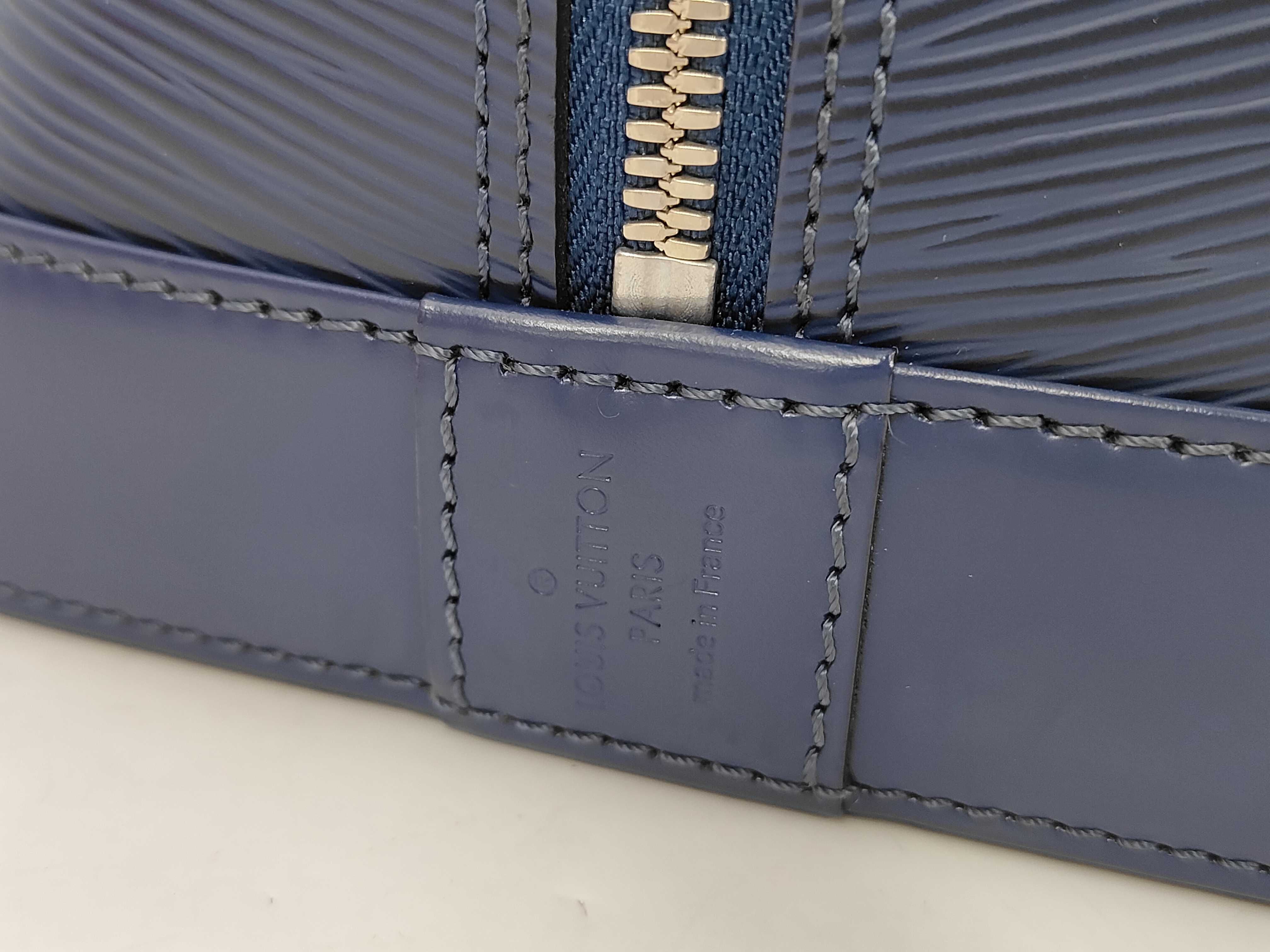 Alma GM Epi Navy Handbag — view 8