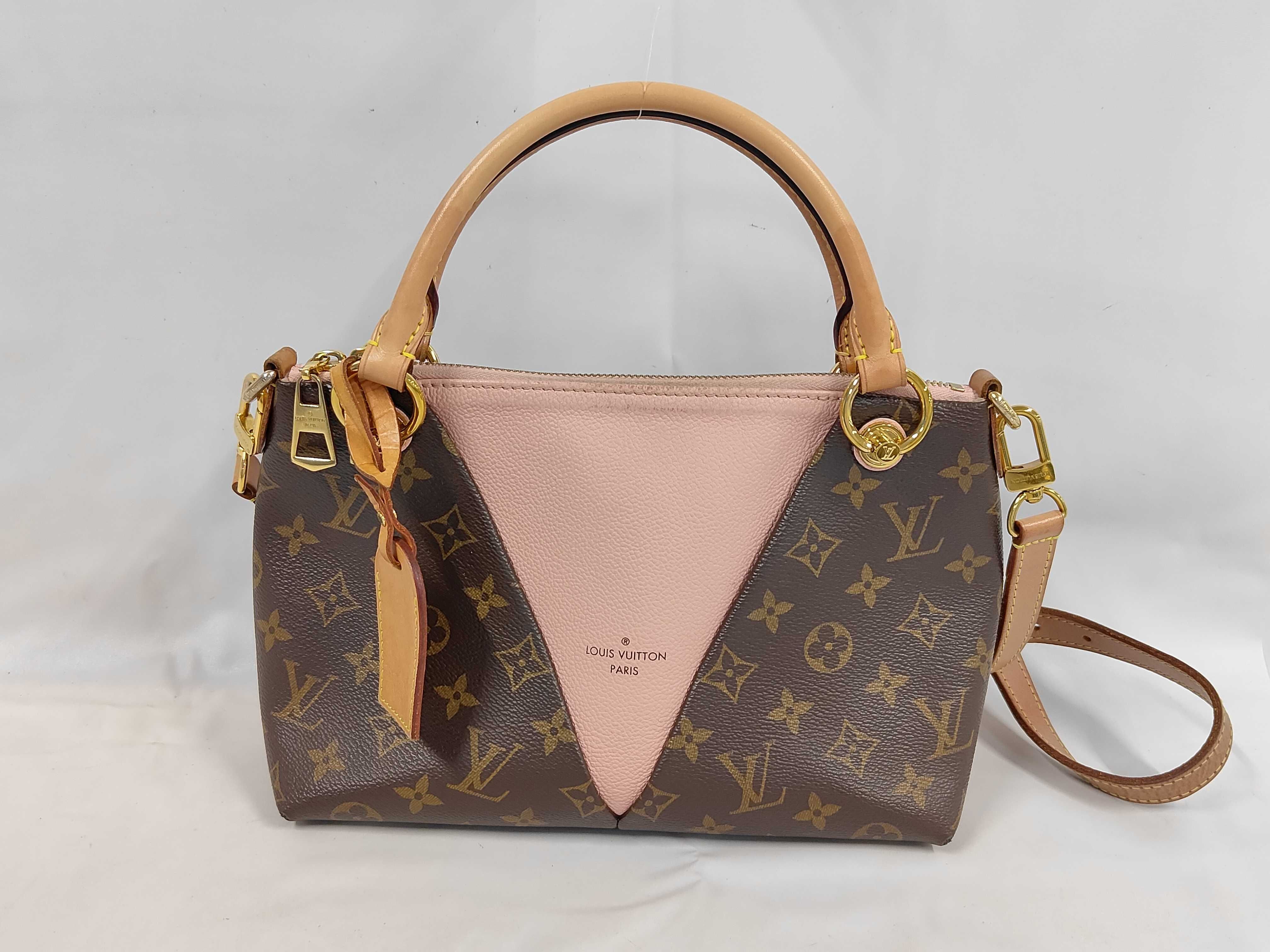 Monogram Louis Vuitton Monogram M43967 V Tote BB FL2230 Strap Name Tag Handbag