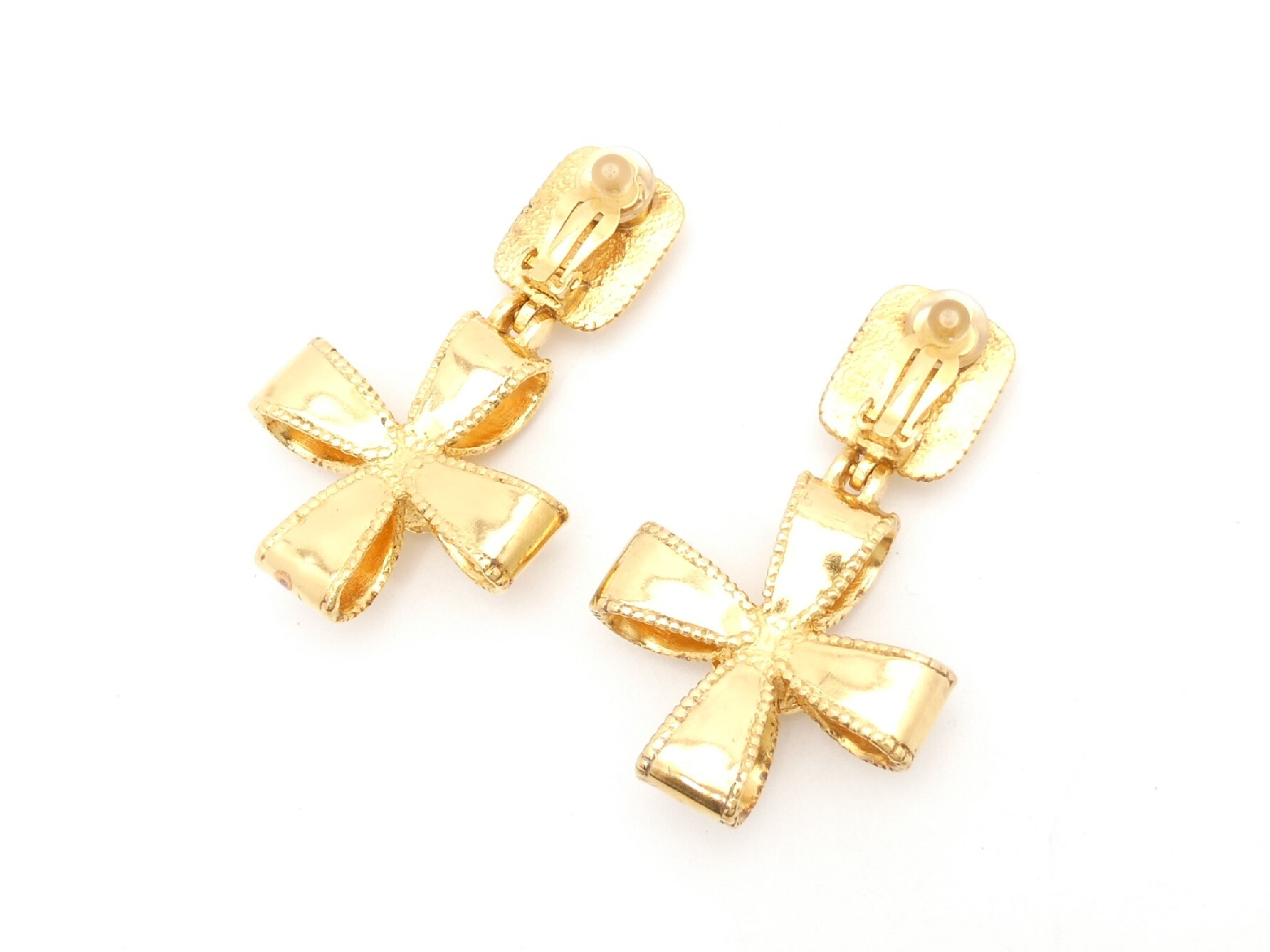 Coco Mark Gold Swing Earrings — view 2