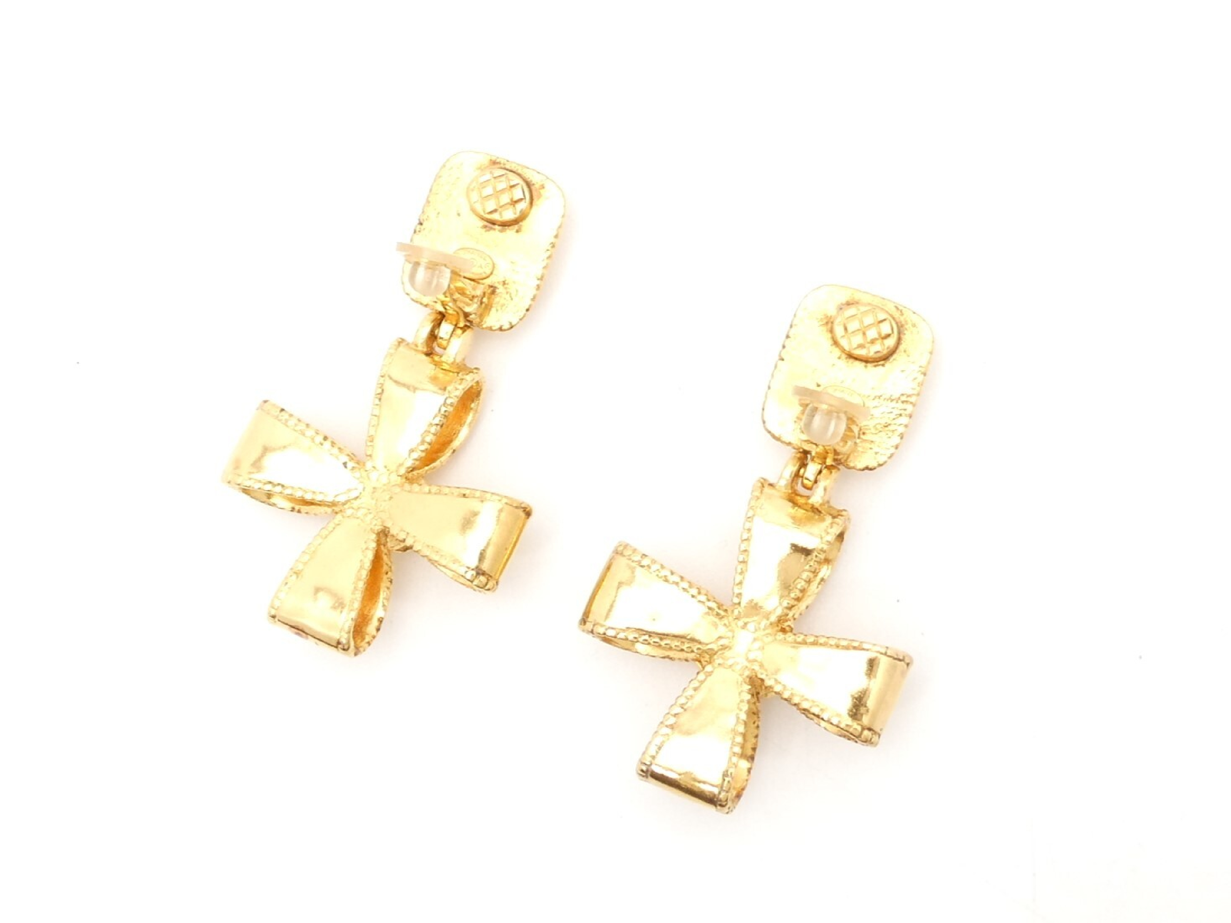 Coco Mark Gold Swing Earrings — view 3