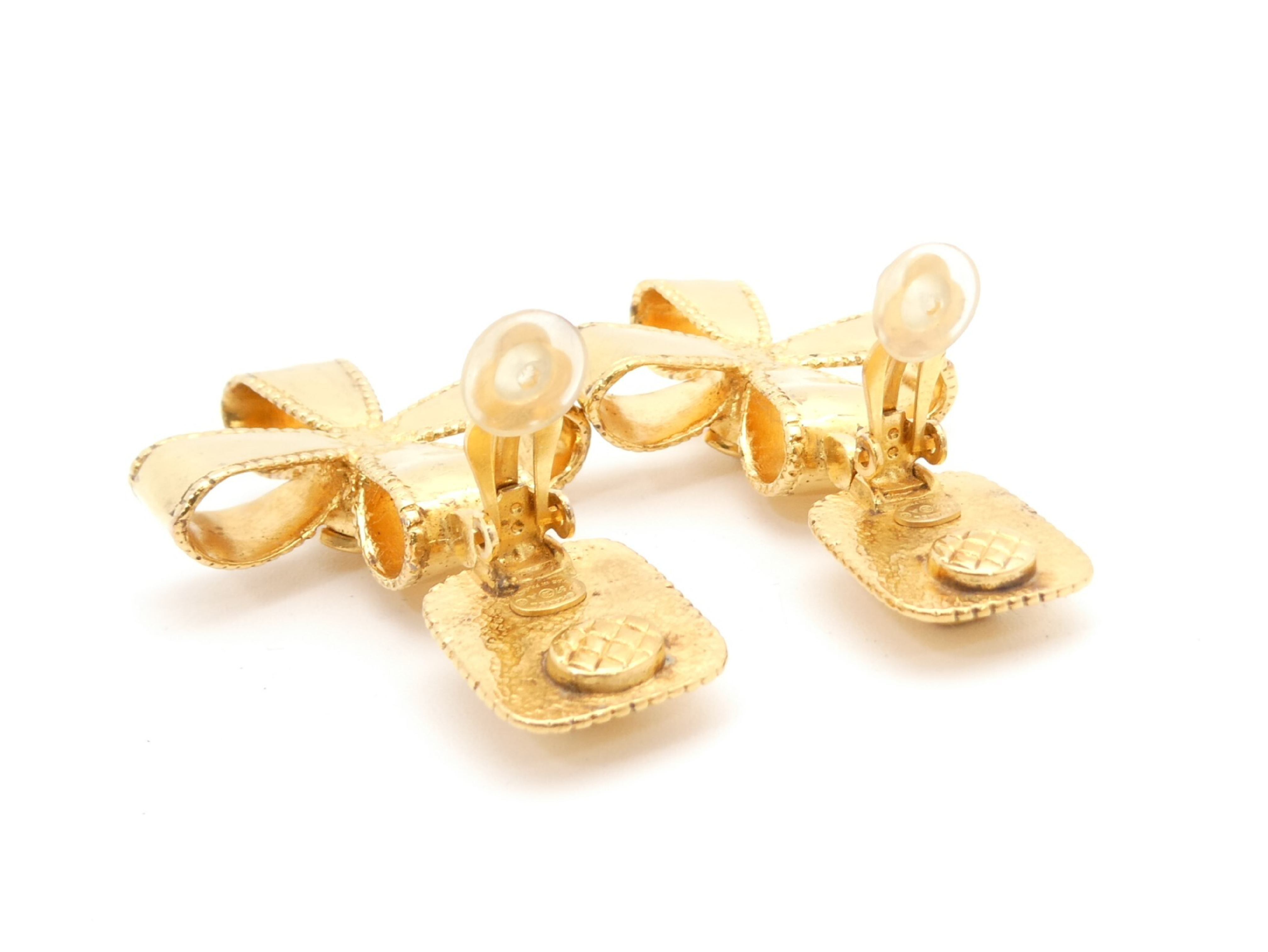 Coco Mark Gold Swing Earrings — view 4