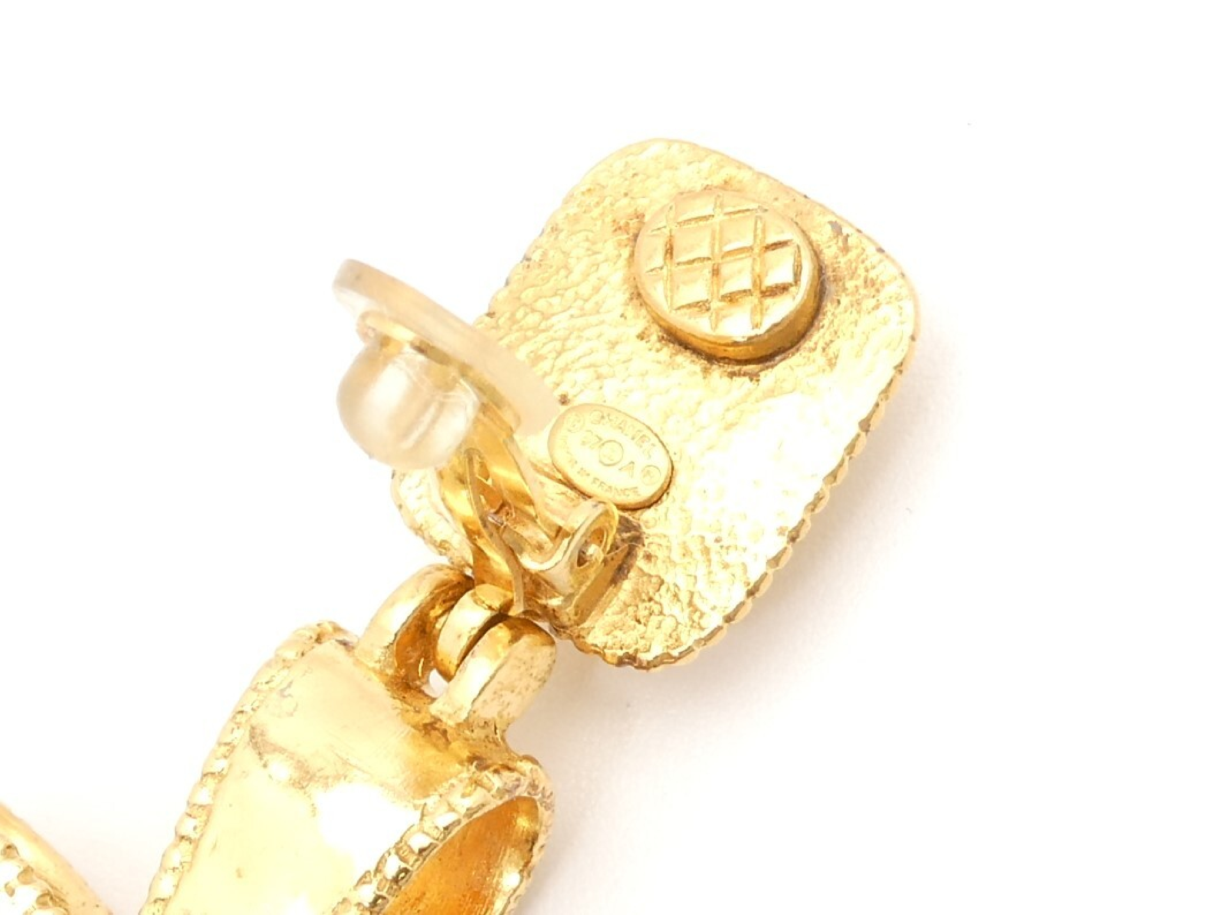 Coco Mark Gold Swing Earrings — view 5