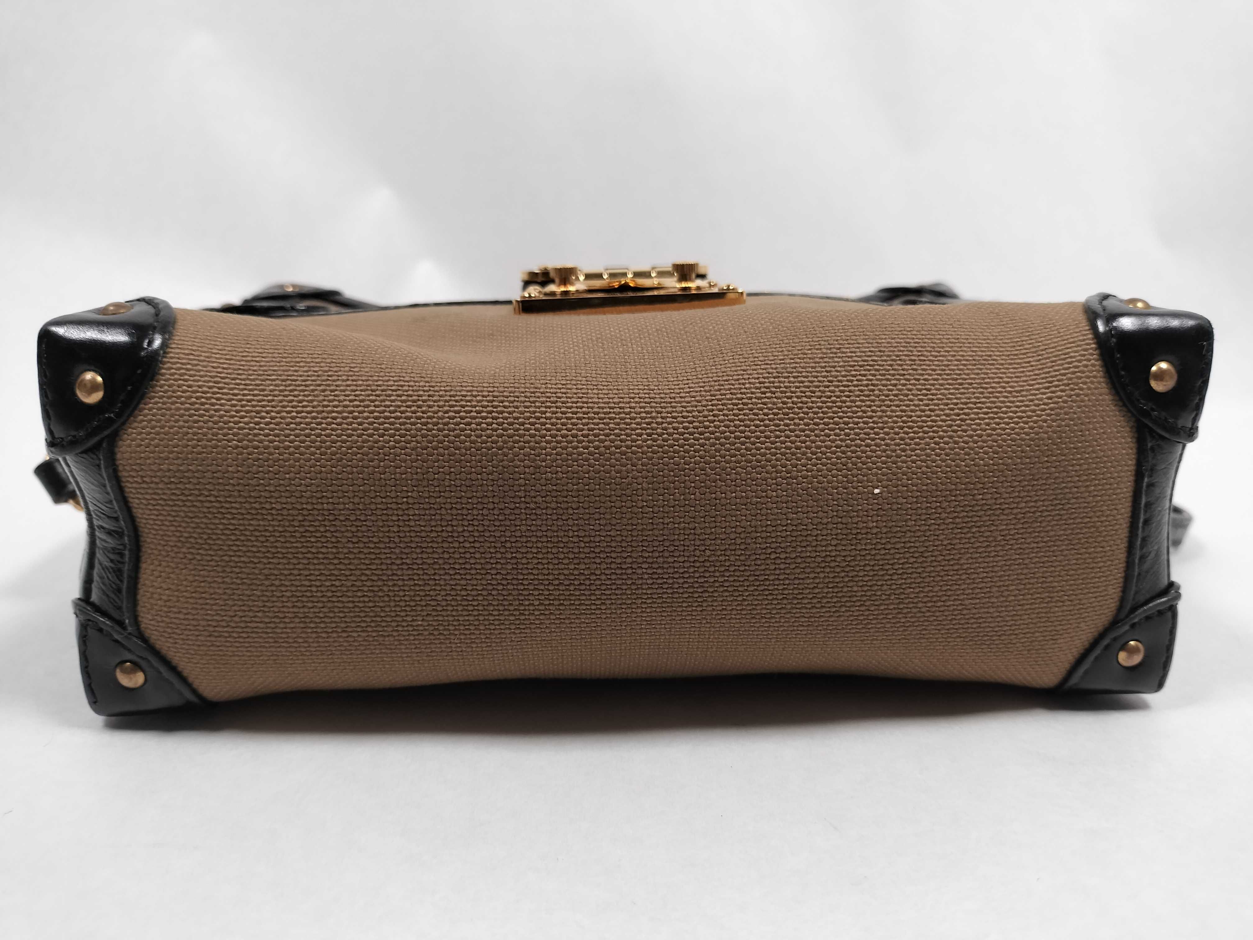 LV Logo Petite Malsoft MM Brown x Black PL5114 Shoulder Bag — view 7