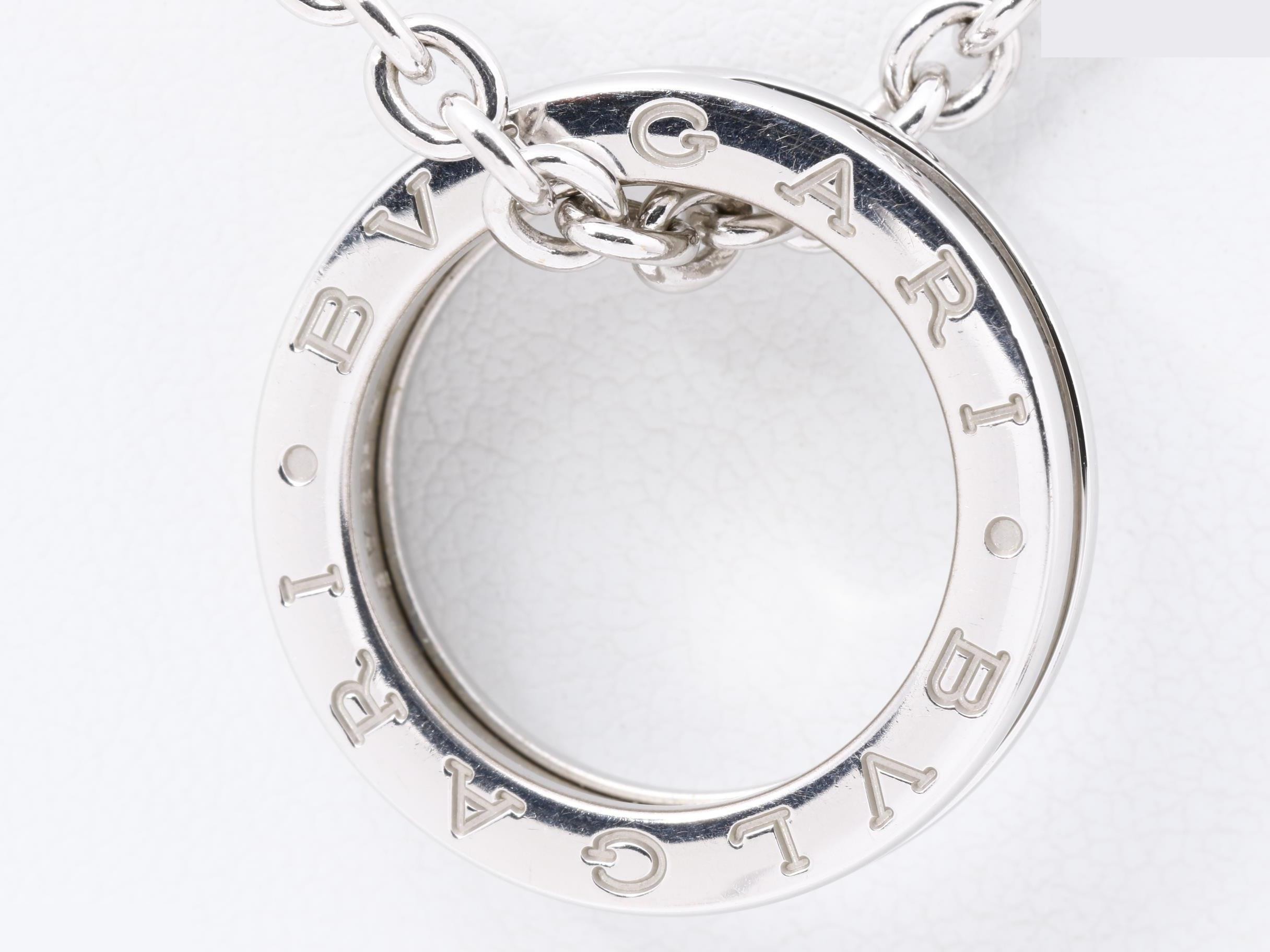 Necklace, B.zero1 ring, 750WG, total weight 28.3g — view 2