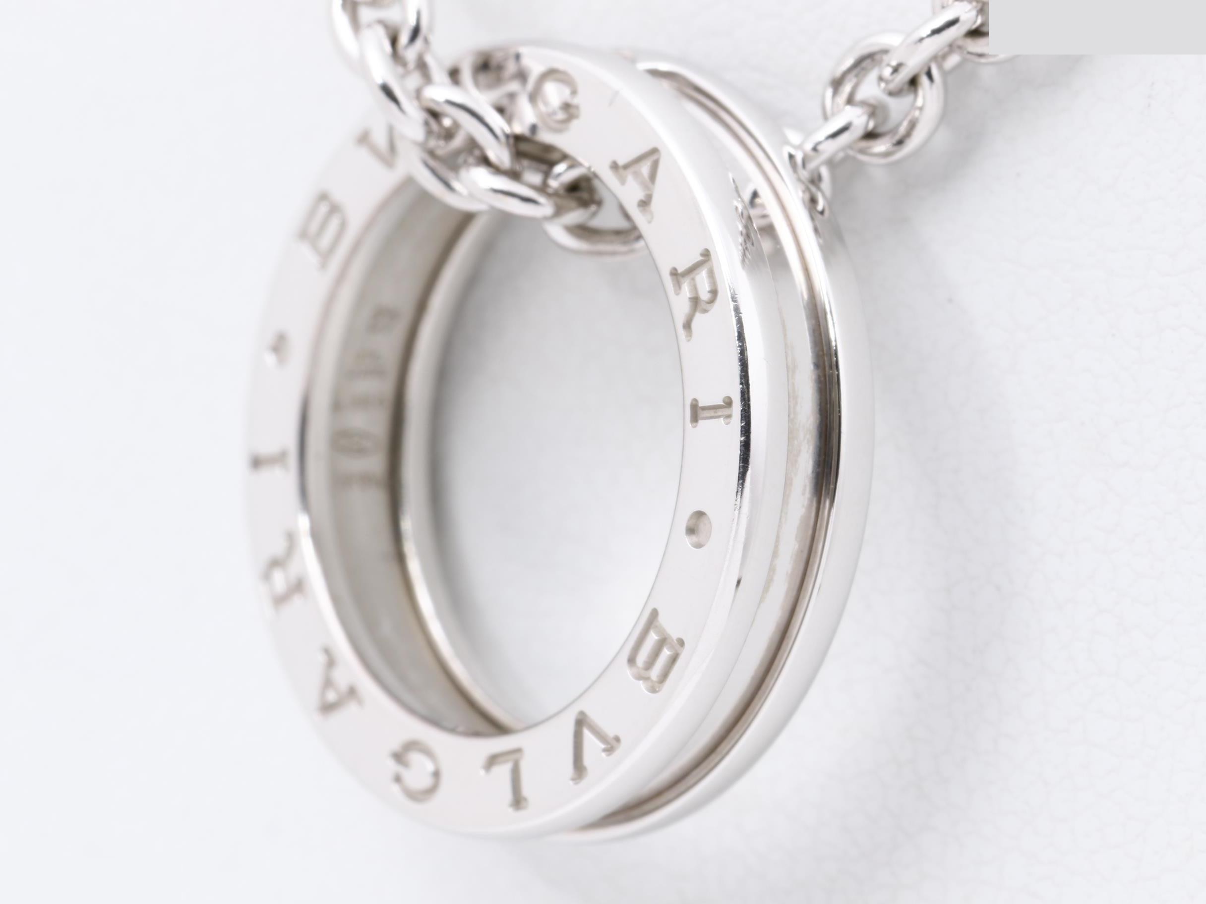 Necklace, B.zero1 ring, 750WG, total weight 28.3g — view 3