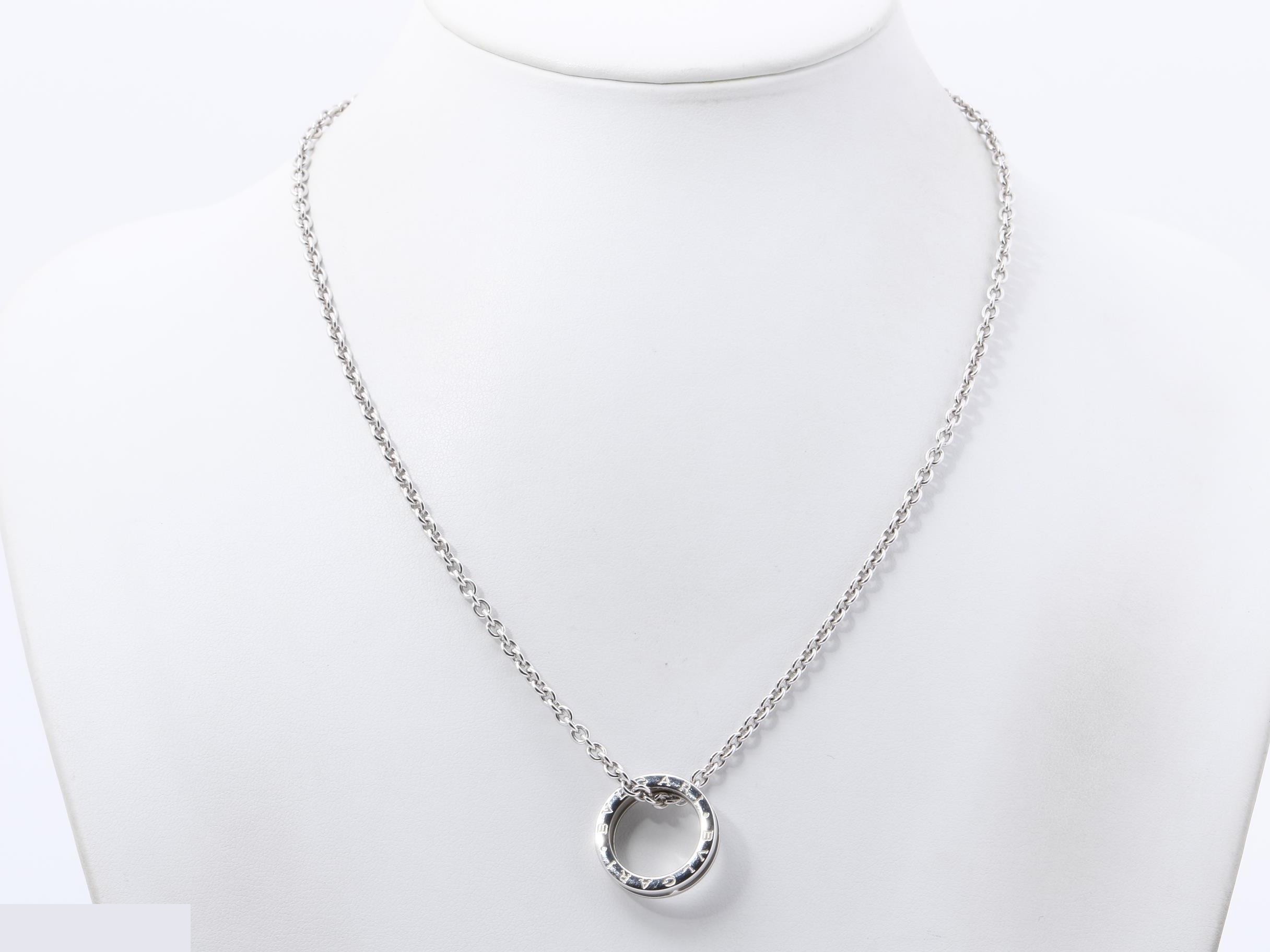 Necklace, B.zero1 ring, 750WG, total weight 28.3g — view 6
