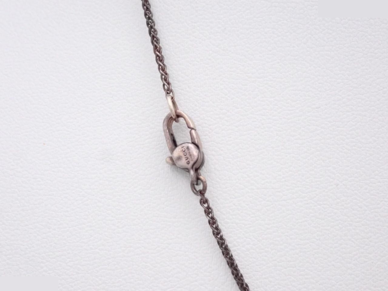 Interlocking G Necklace, Bamboo, AG925, 7.4g — view 2