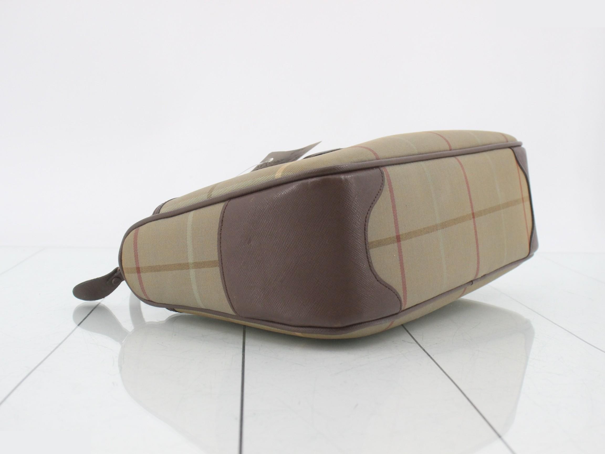 Mini Boston bag, check pattern, W28 H17 D8.5 — view 5