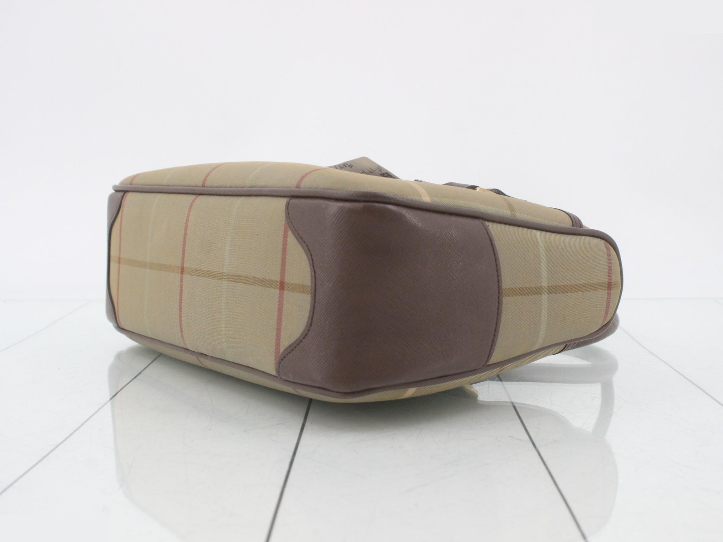 Mini Boston bag, check pattern, W28 H17 D8.5 — view 6