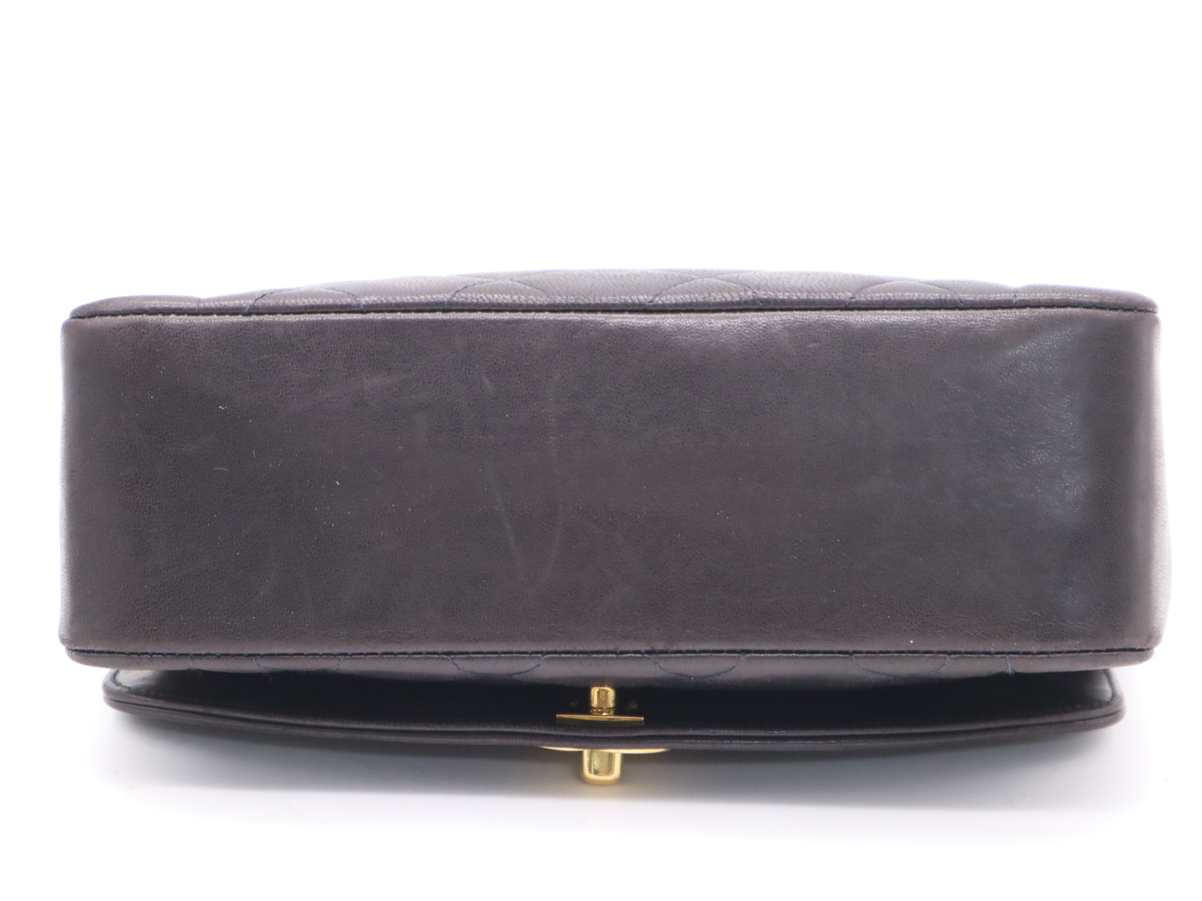 Lambskin Matelassé Diana Chain Shoulder Bag, Black with Gold Hardware, Includes Seal and Dust Bag, 3965059 Shoulder Bag — view 4