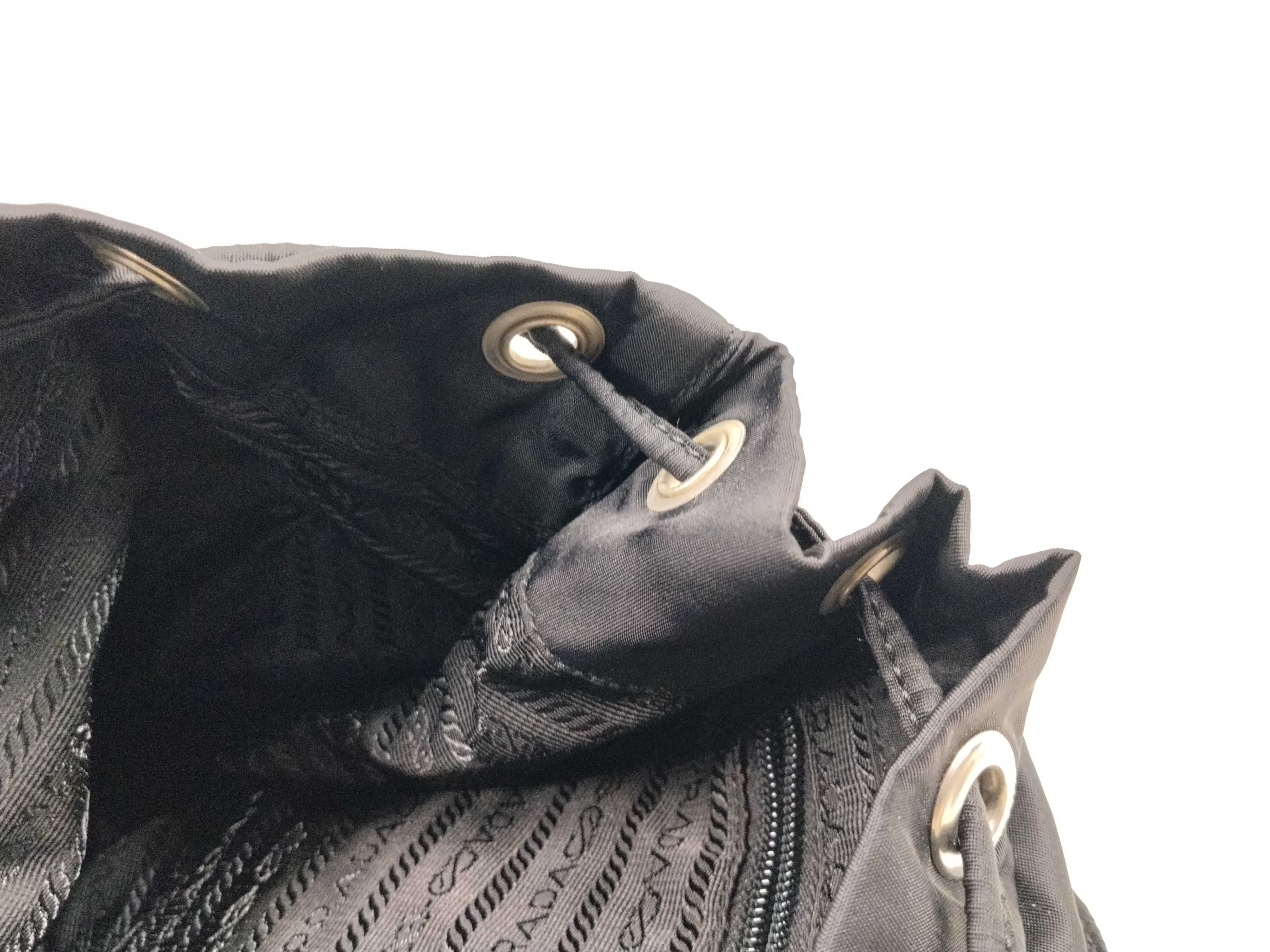 Nylon Backpack with Triangle Logo — view 12
