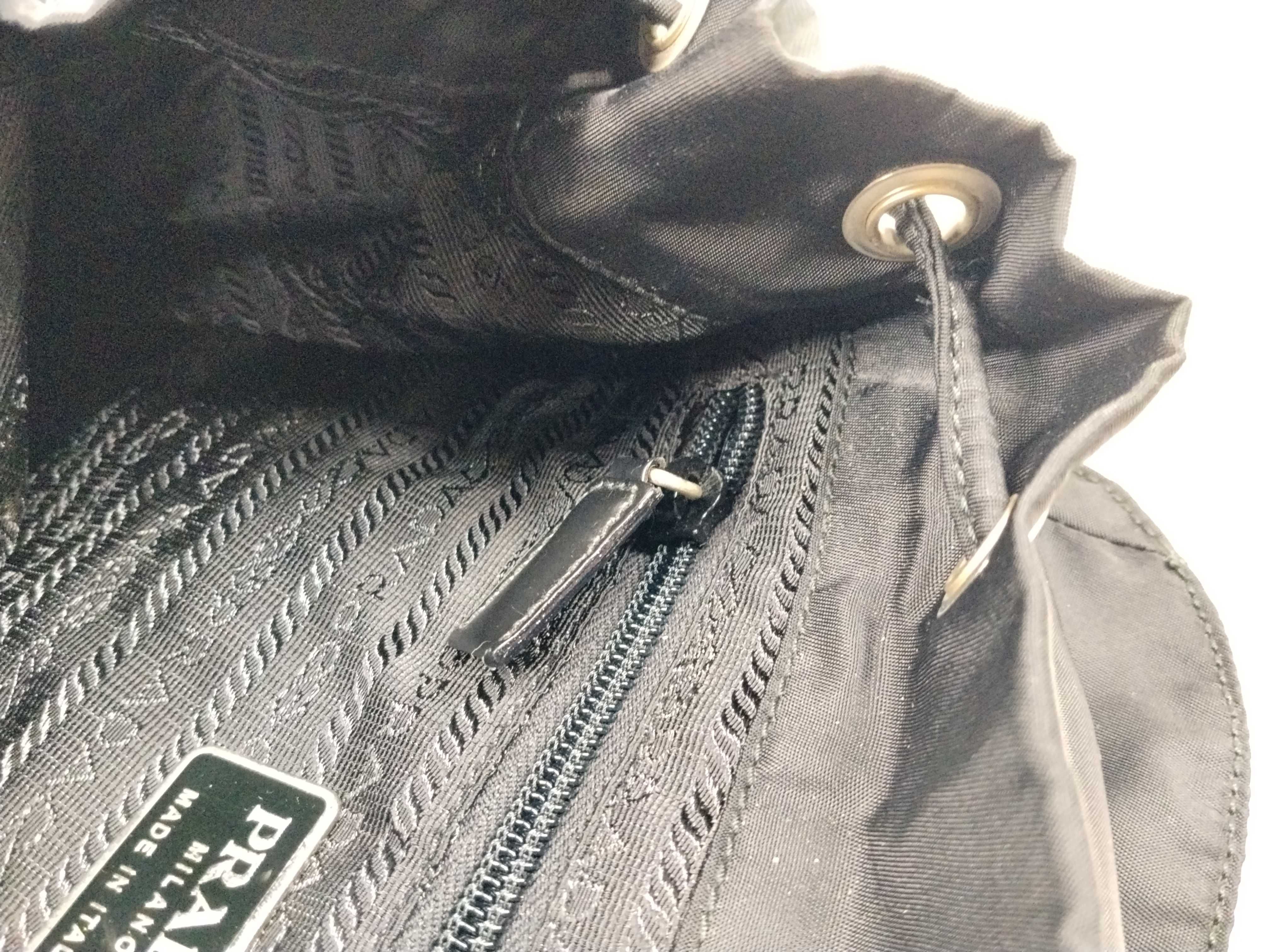 Nylon Backpack with Triangle Logo — view 14