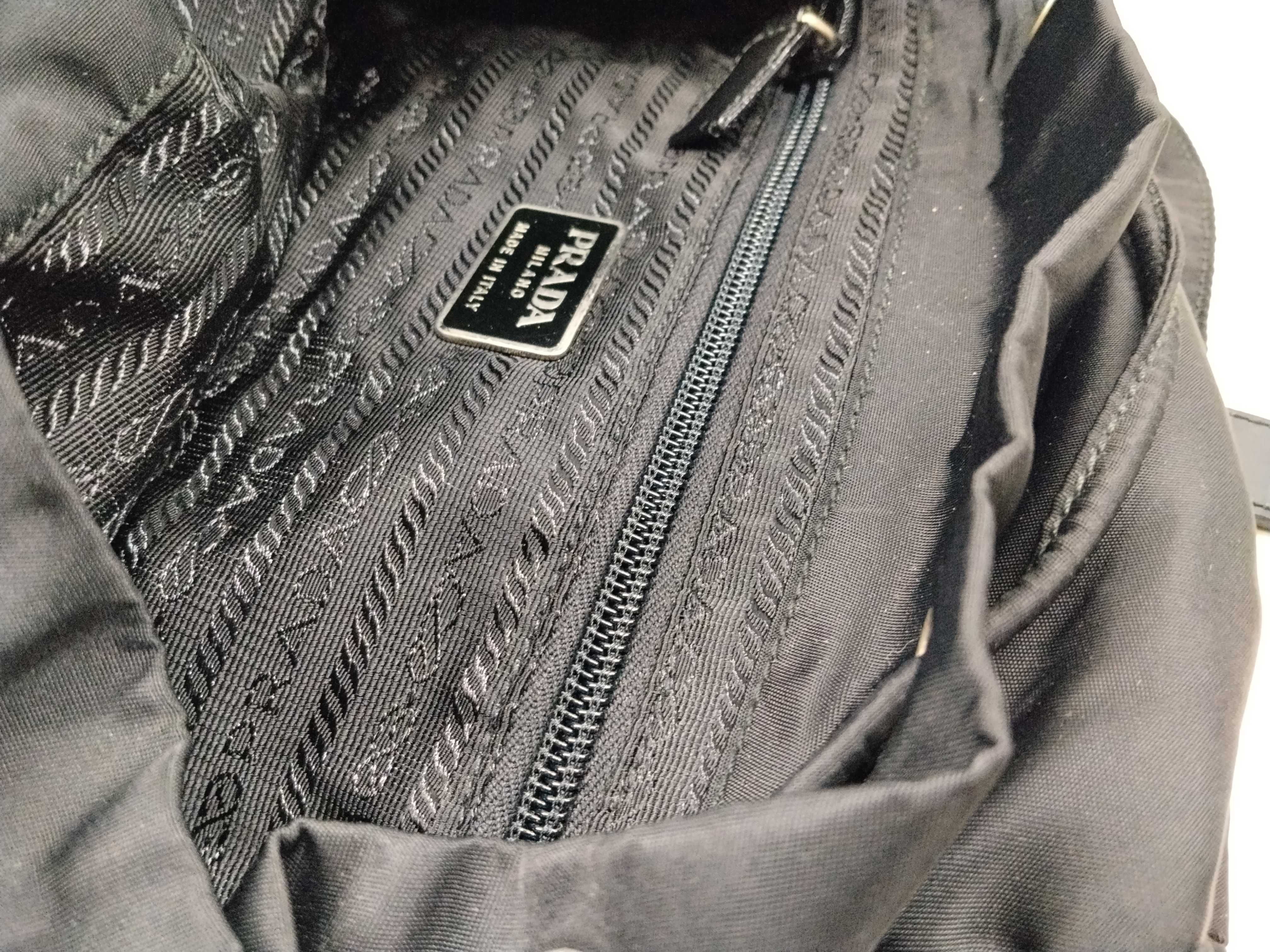 Nylon Backpack with Triangle Logo — view 15