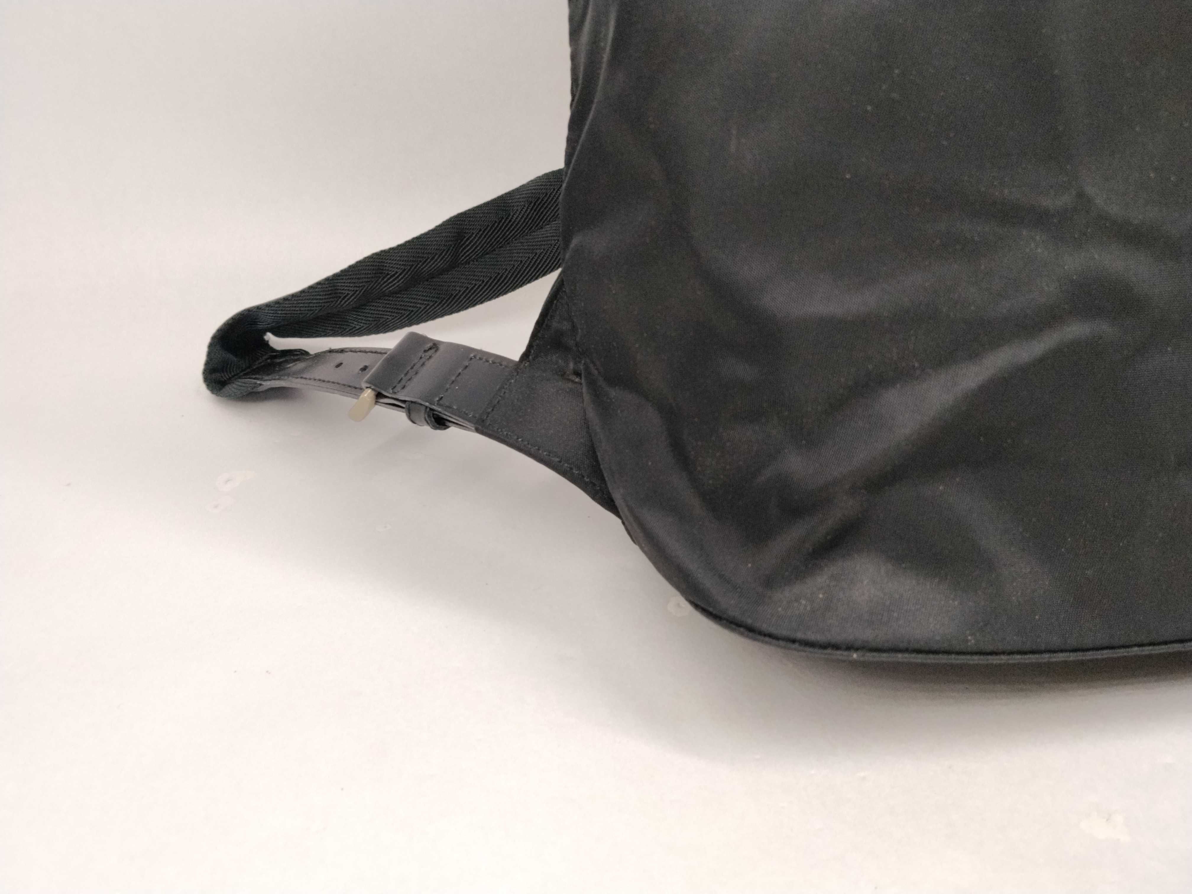 Nylon Backpack with Triangle Logo — view 4