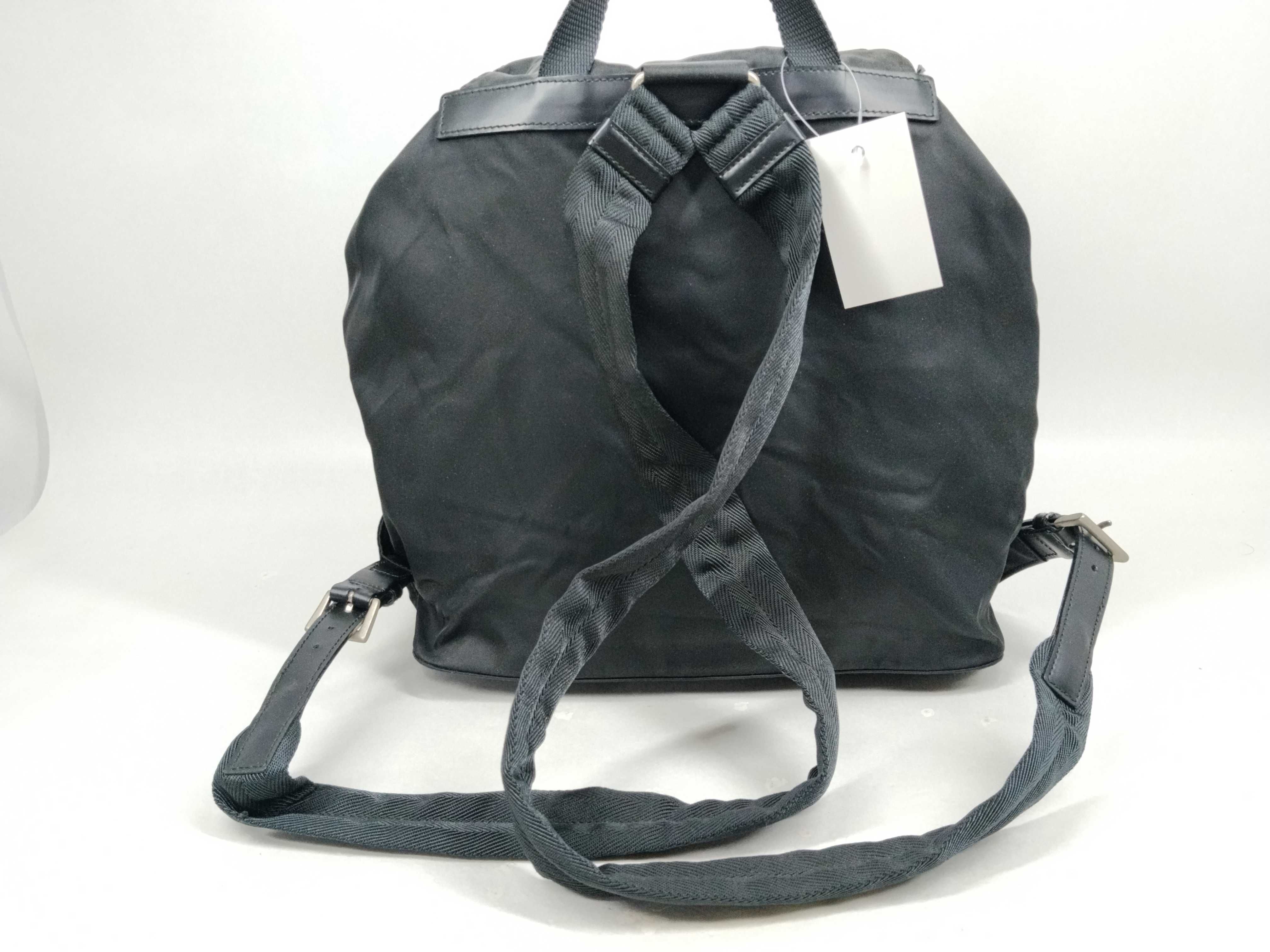 Nylon Backpack with Triangle Logo — view 5