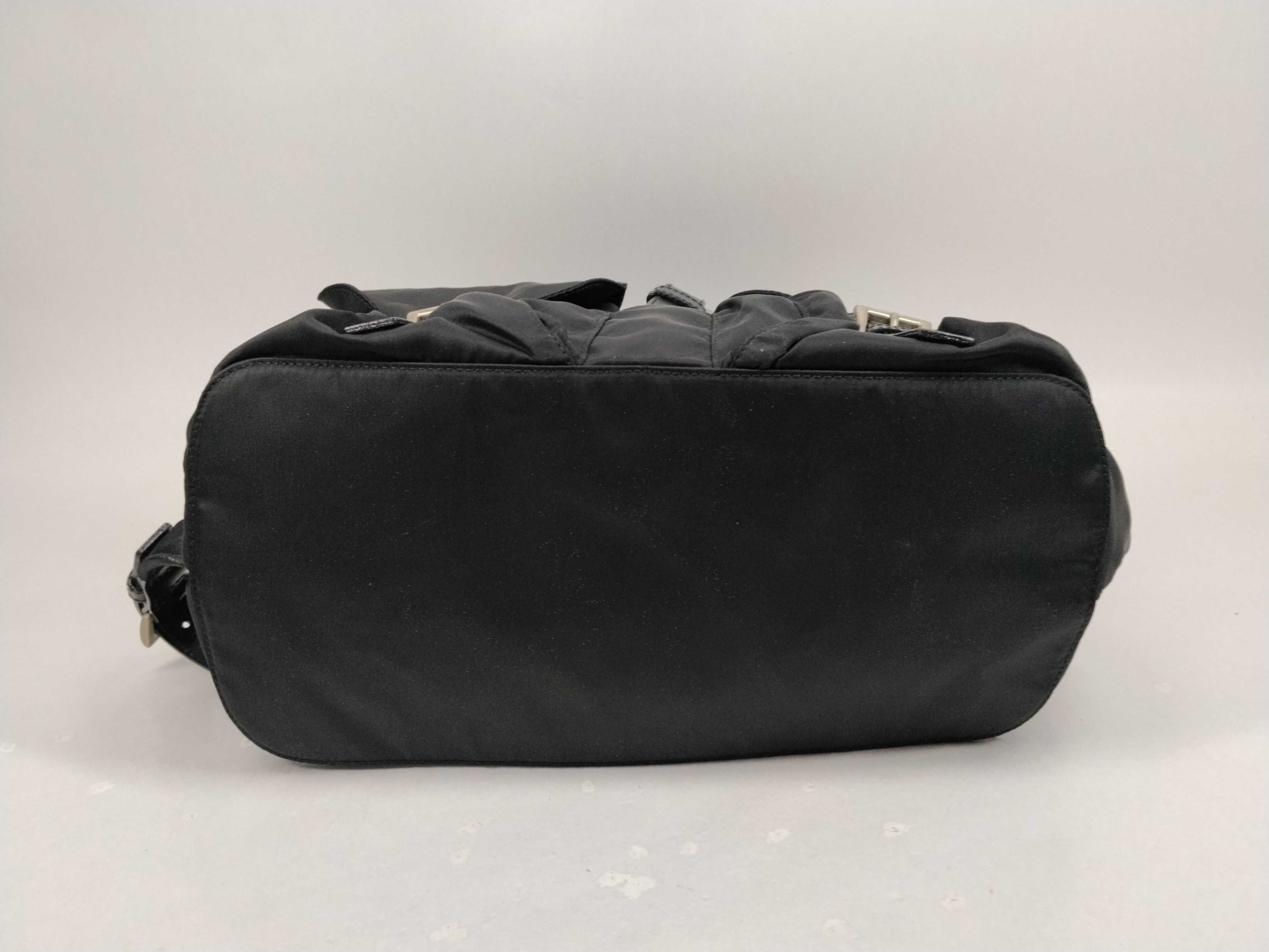 Nylon Backpack with Triangle Logo — view 8