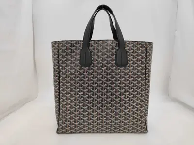 Sac Voltaire PVC x Leather Black Tote Bag