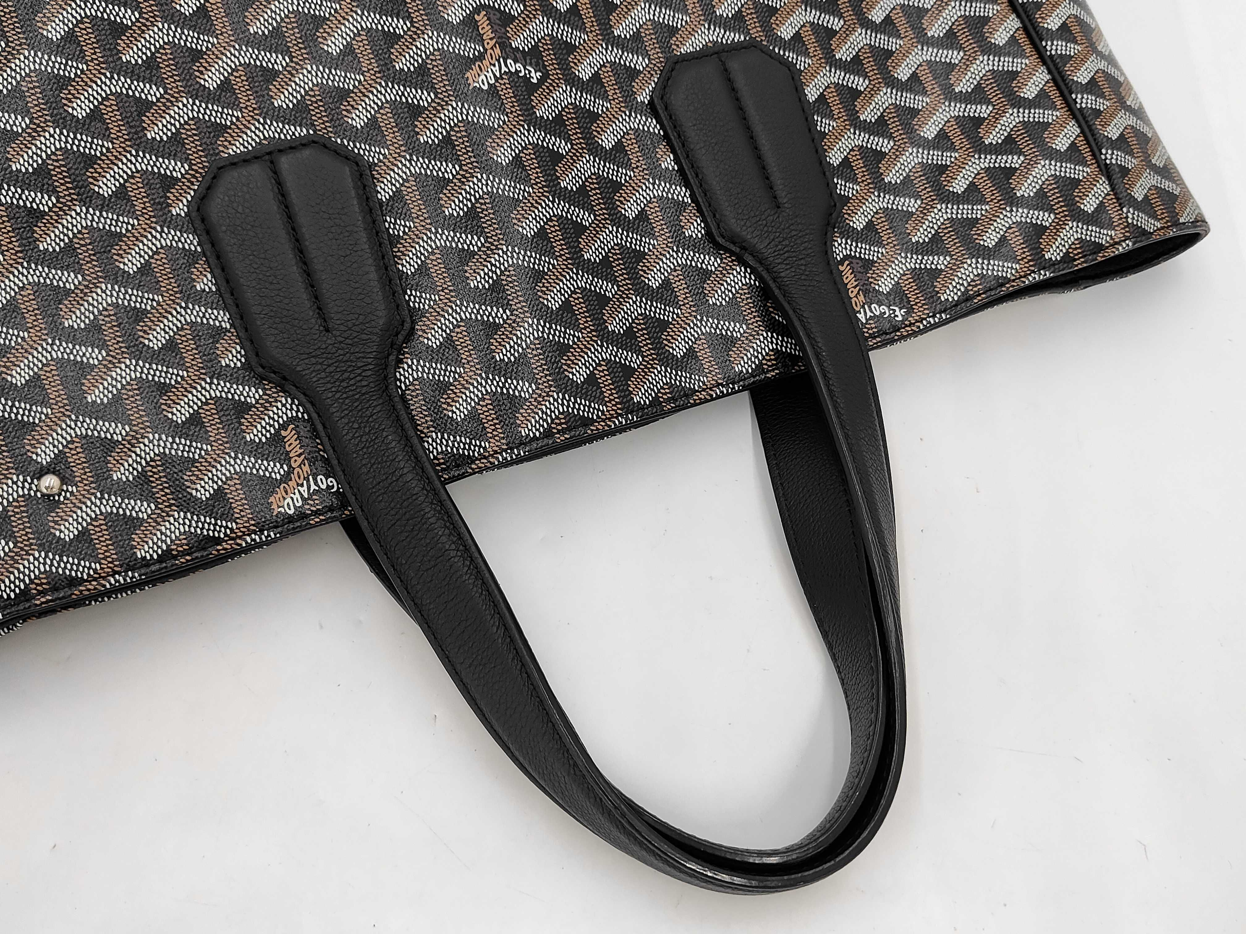 Sac Voltaire PVC x Leather Black Tote Bag — view 4