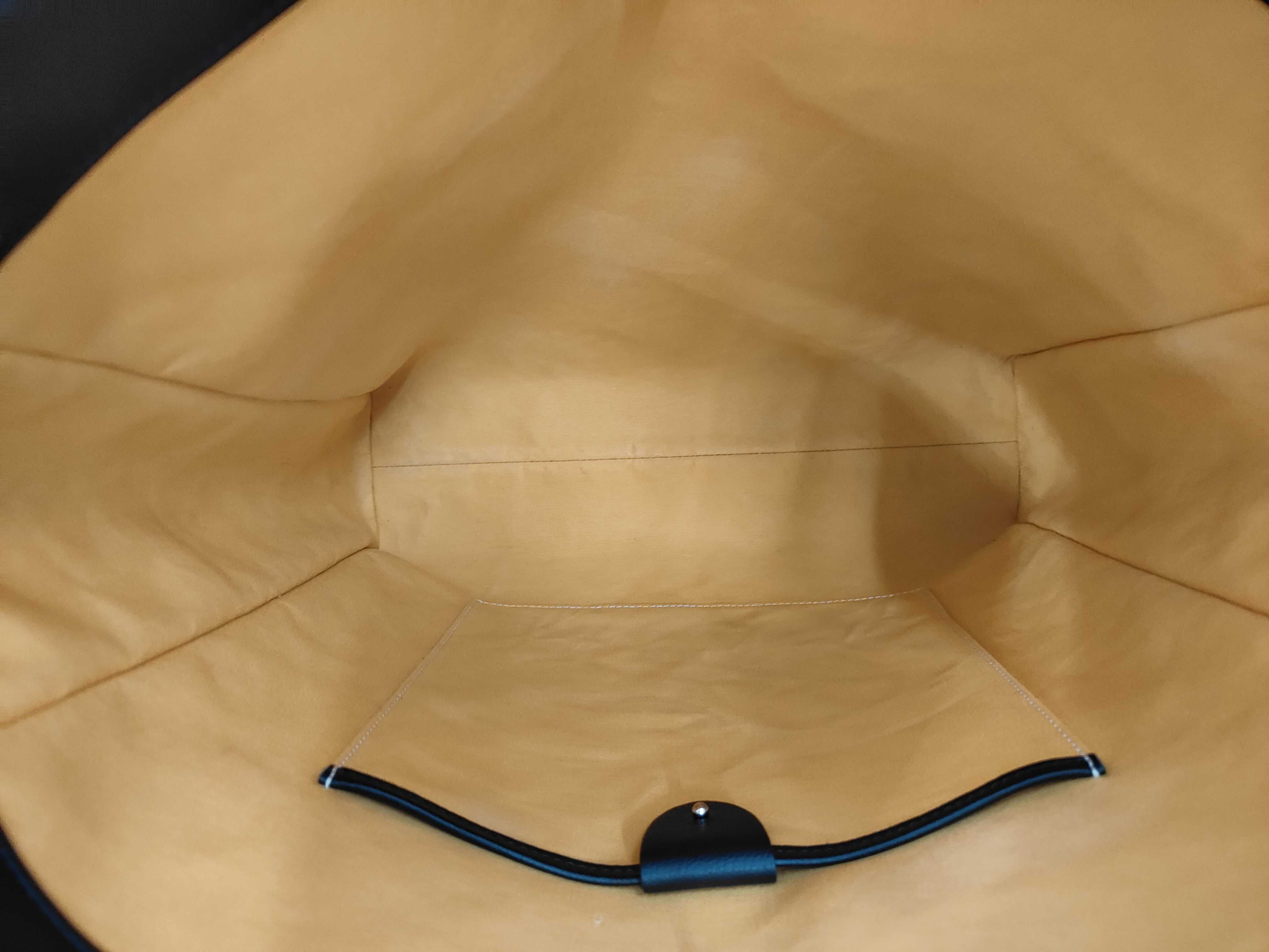 Sac Voltaire PVC x Leather Black Tote Bag — view 5