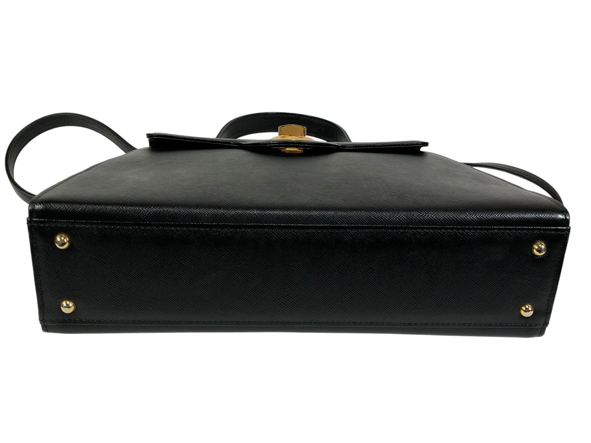 handbag, turn-lock closure, 2-way, formal. — view 4