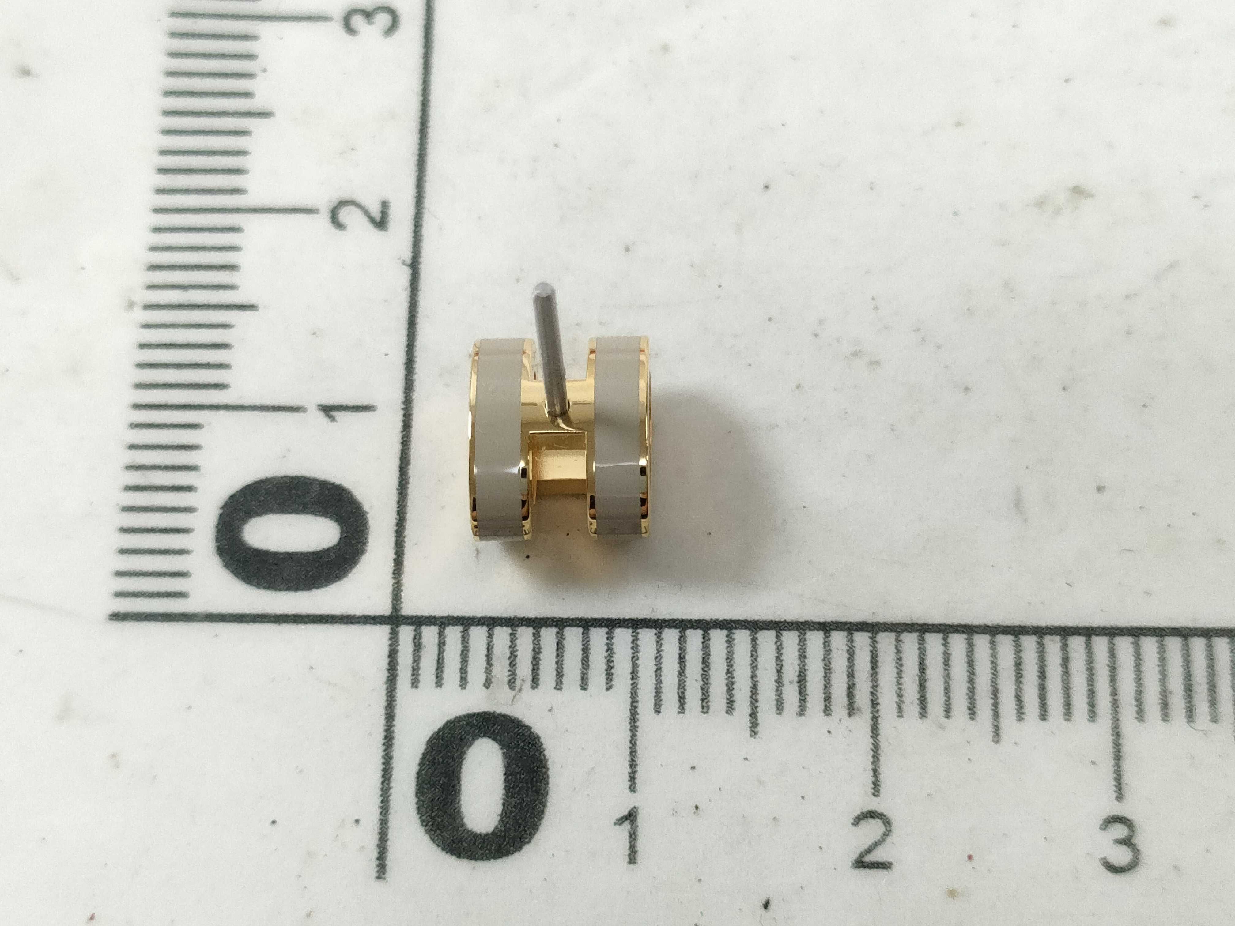 AS "Mini Pop H" Gold Beige Earrings — view 5