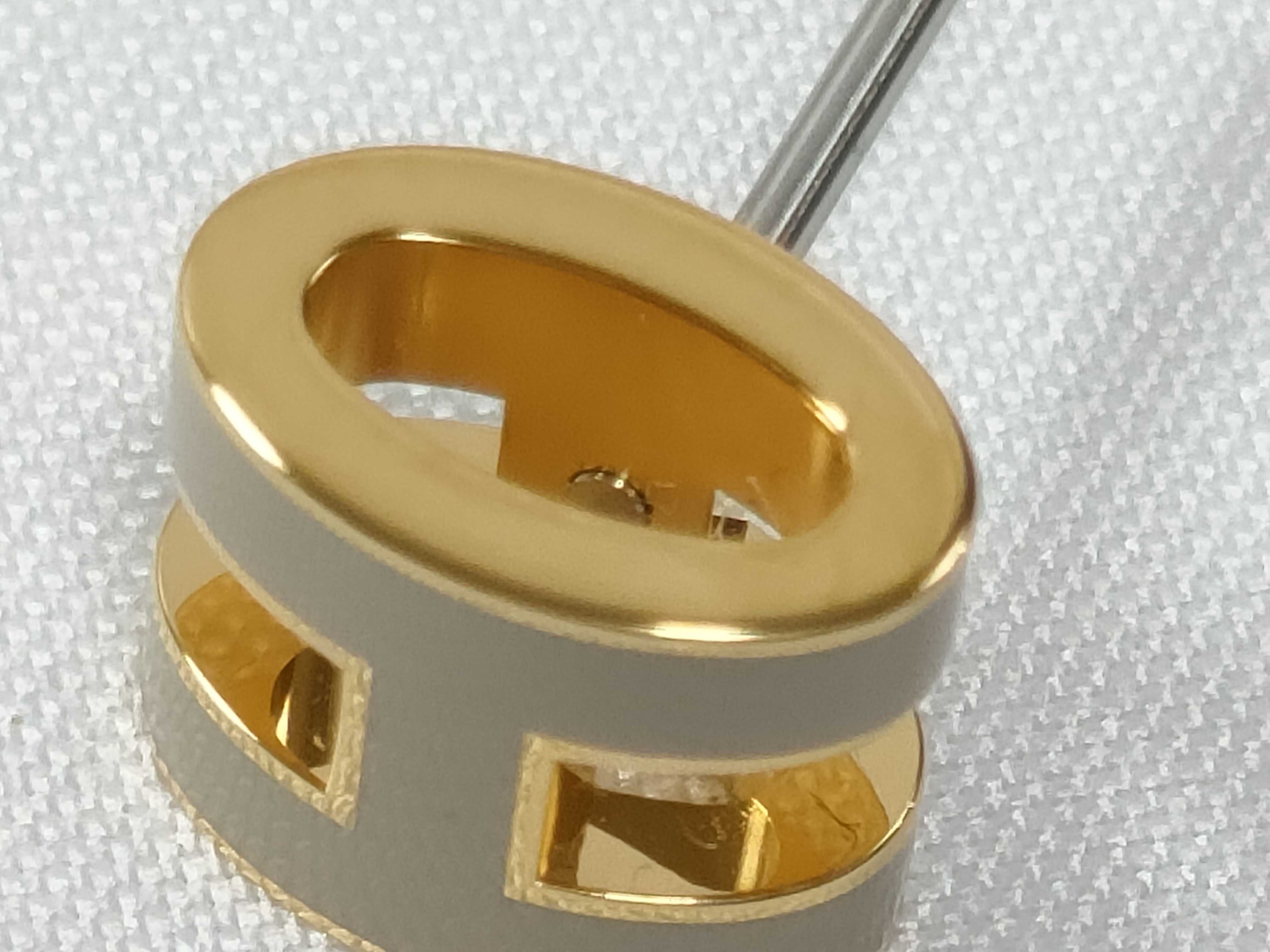 AS "Mini Pop H" Gold Beige Earrings — view 7